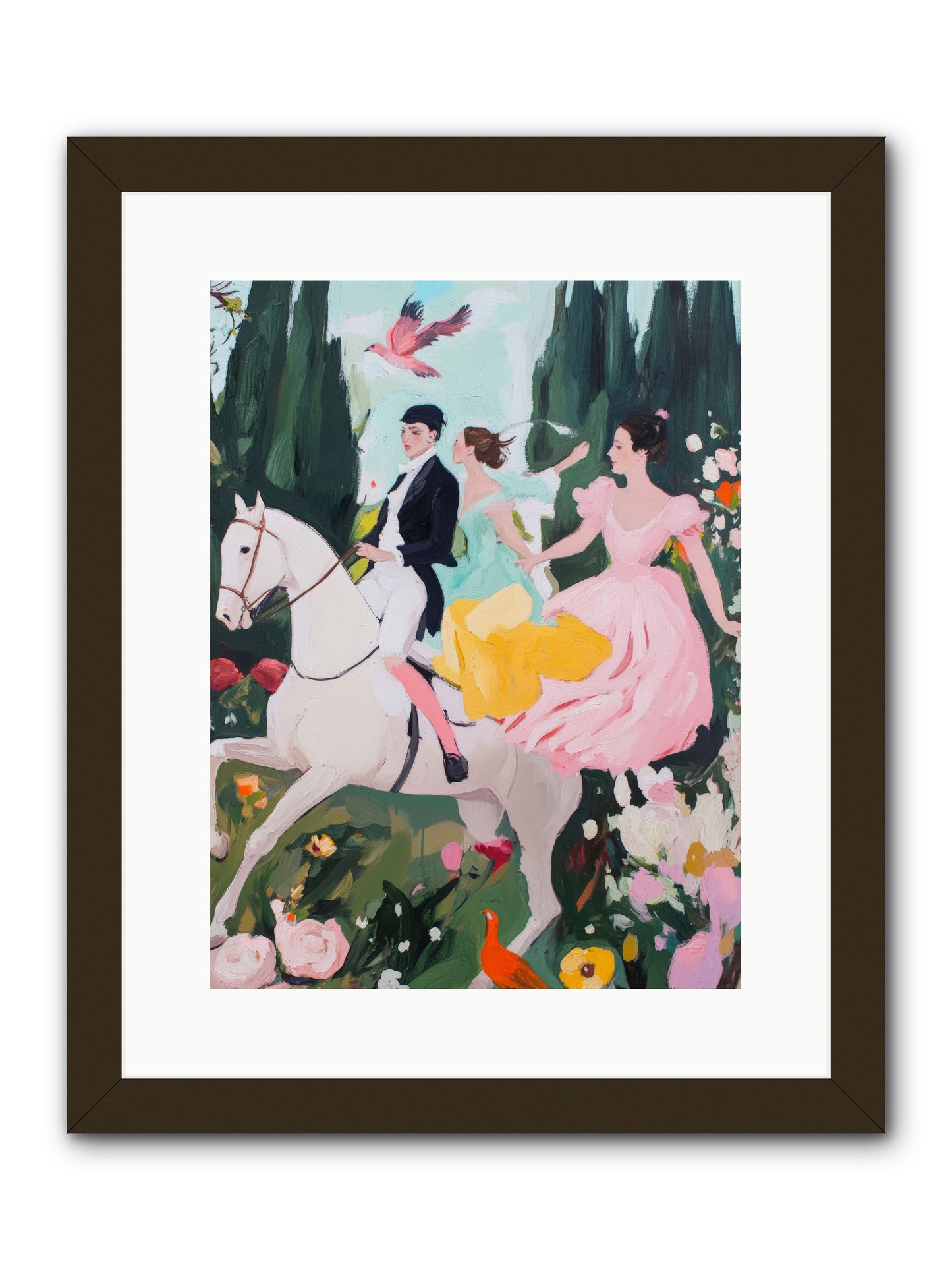 Chasing Wild Hedges No.1 Rez2 -- Framed Print - Black 12x16
