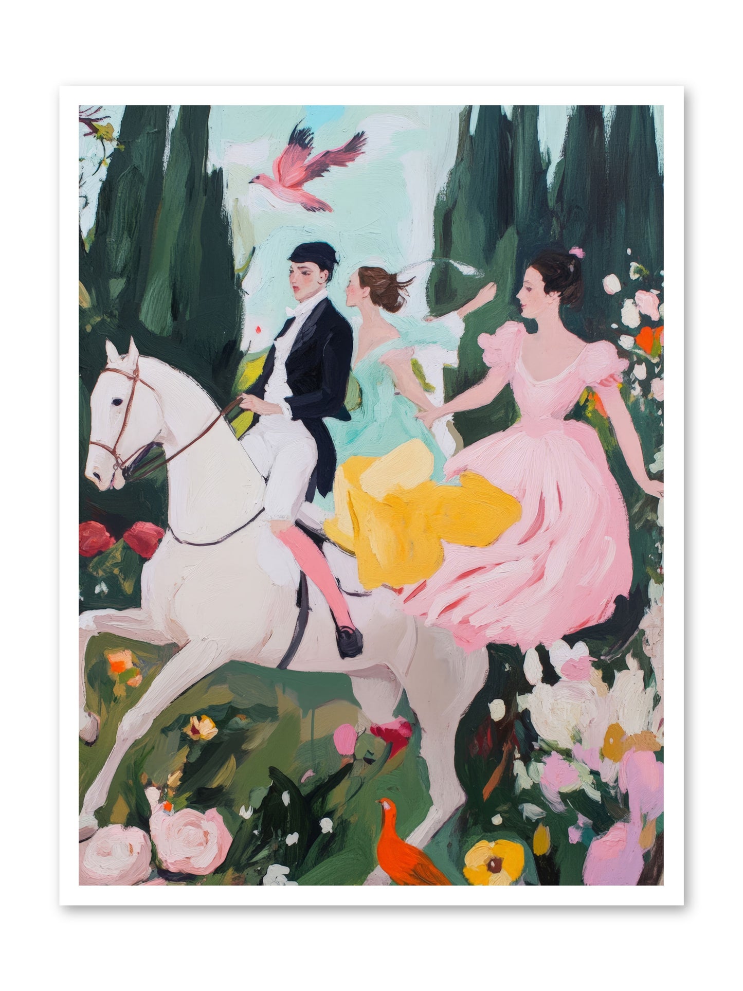 Chasing Wild Hedges No.1 Rez2 -- Loose Canvas Print 30x40