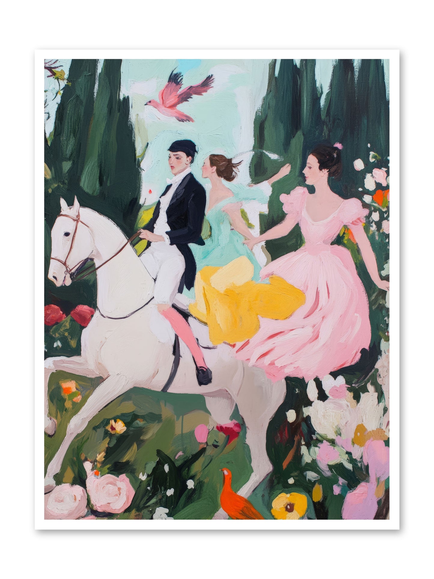 Chasing Wild Hedges No.1 Rez2 -- Loose Canvas Print 36x48