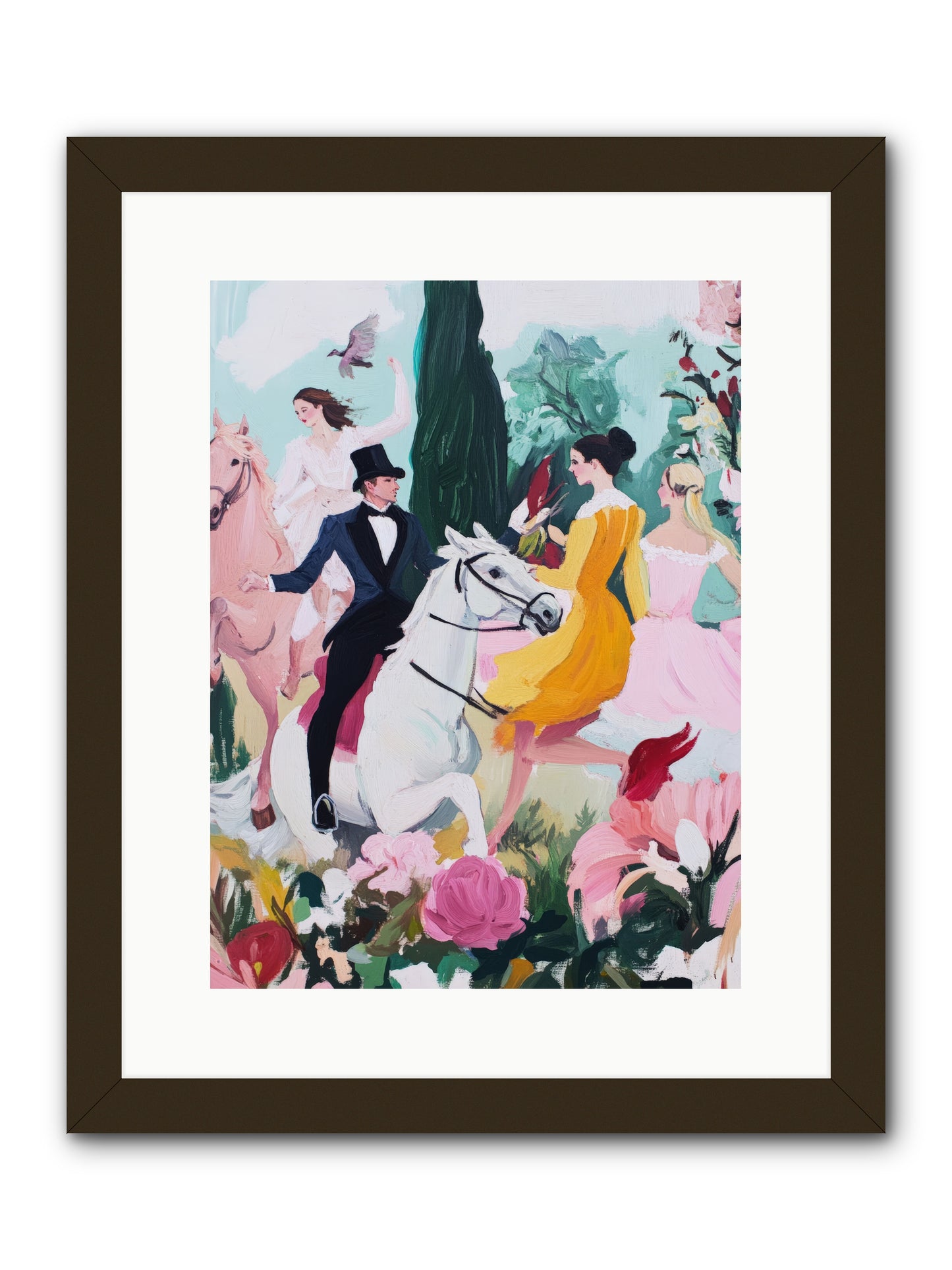 Chasing Wild Hedges No.2Rez2 -- Framed Print - Black 12x16