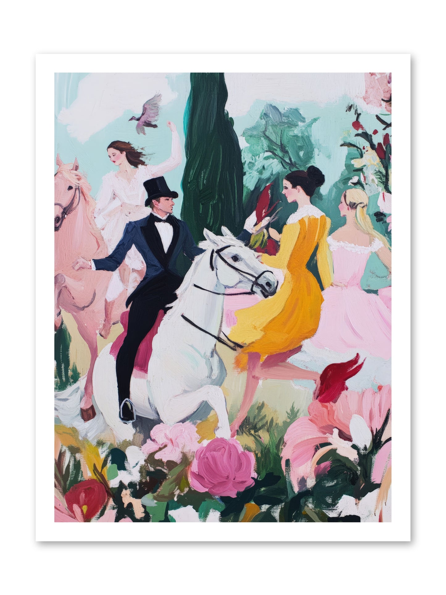 Chasing Wild Hedges No.2Rez2 -- Loose Canvas Print 18x24