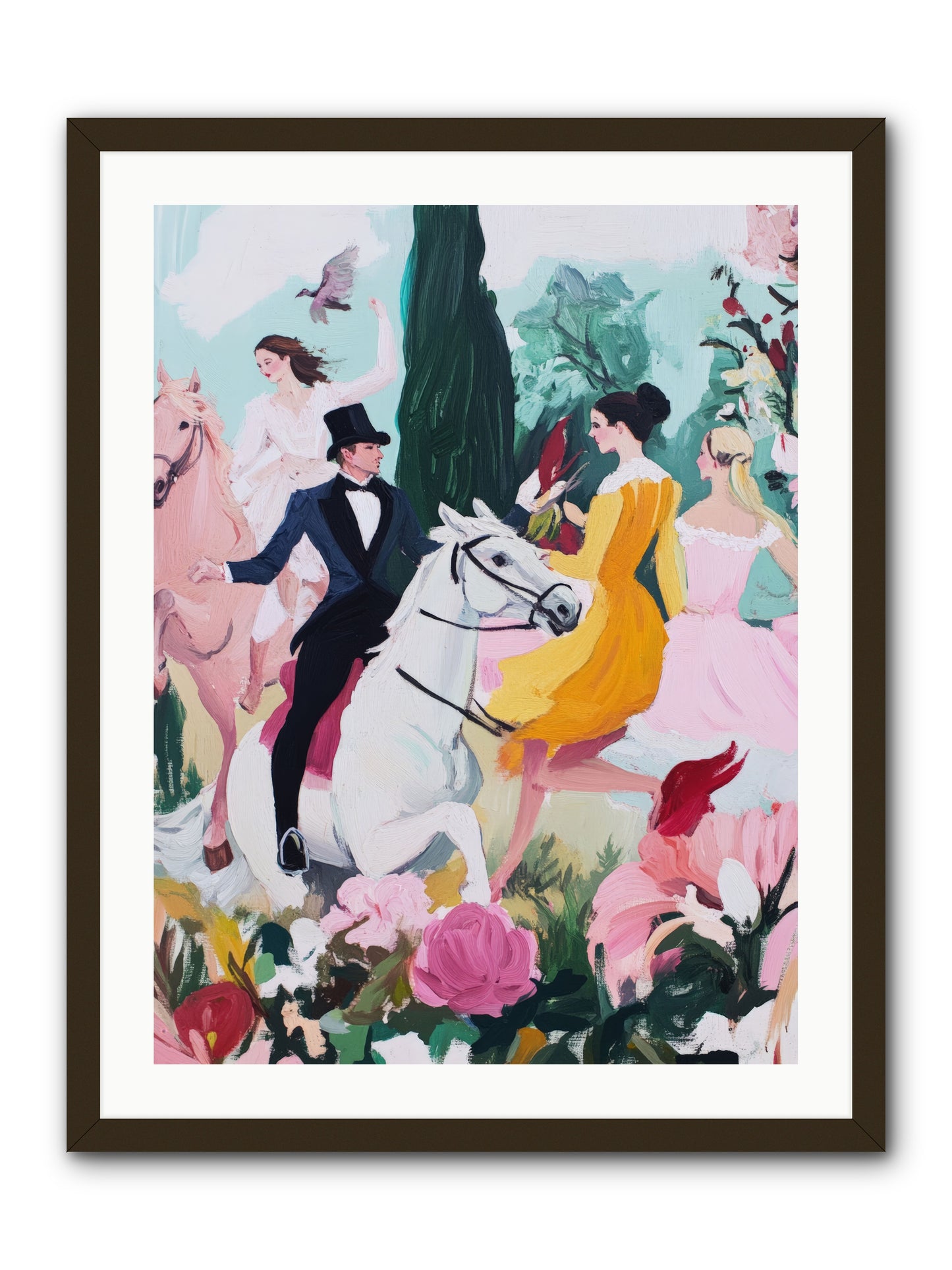Chasing Wild Hedges No.2Rez2 -- Framed Print - Black 24x32