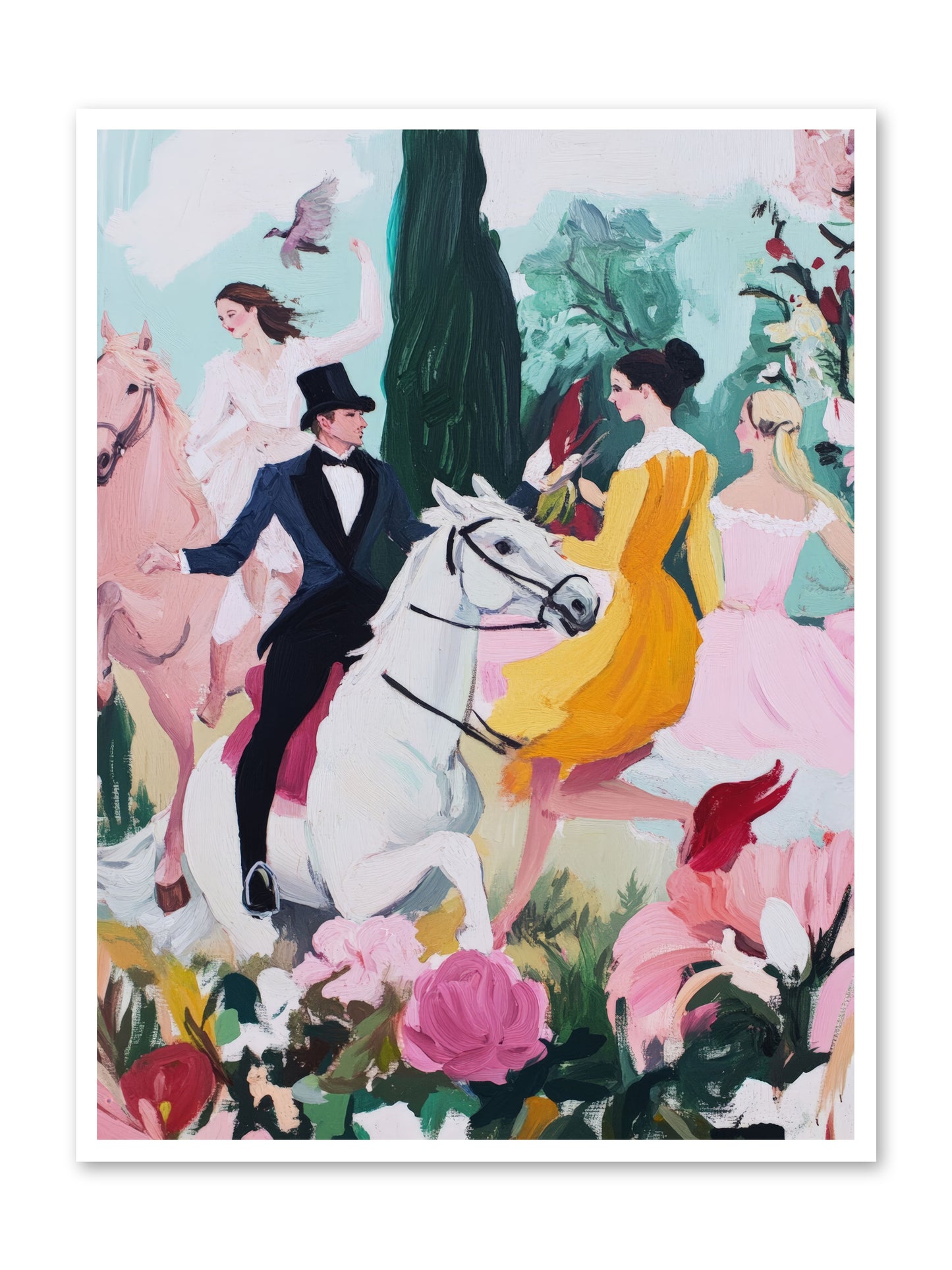 Chasing Wild Hedges No.2Rez2 -- Loose Canvas Print 36x48