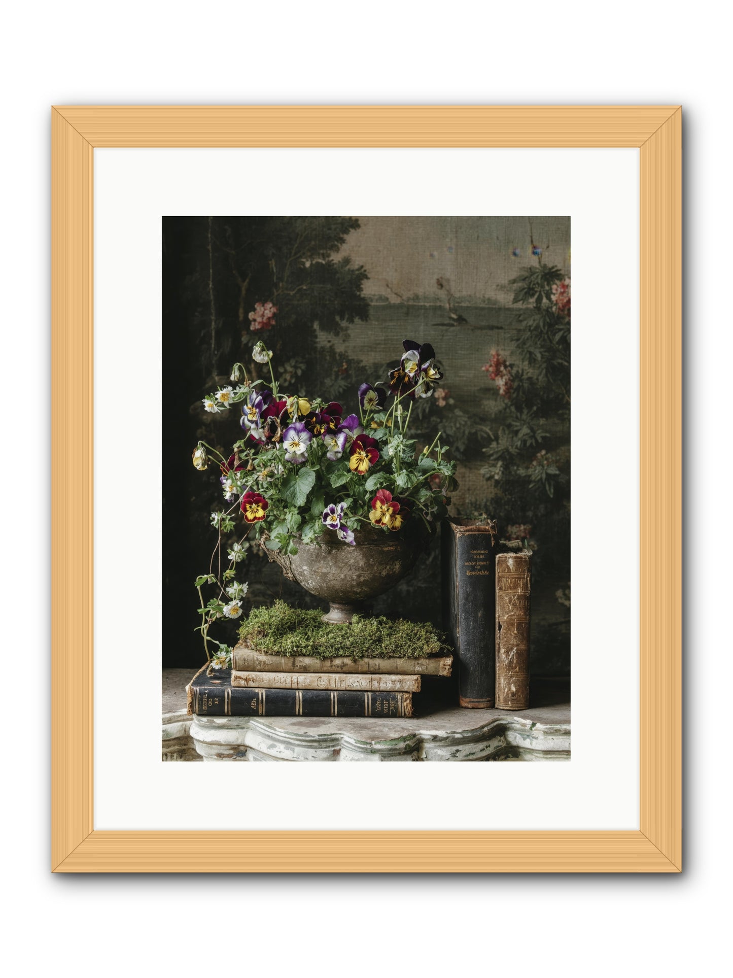 Chasing summer -- Framed Print - Natural 12x16