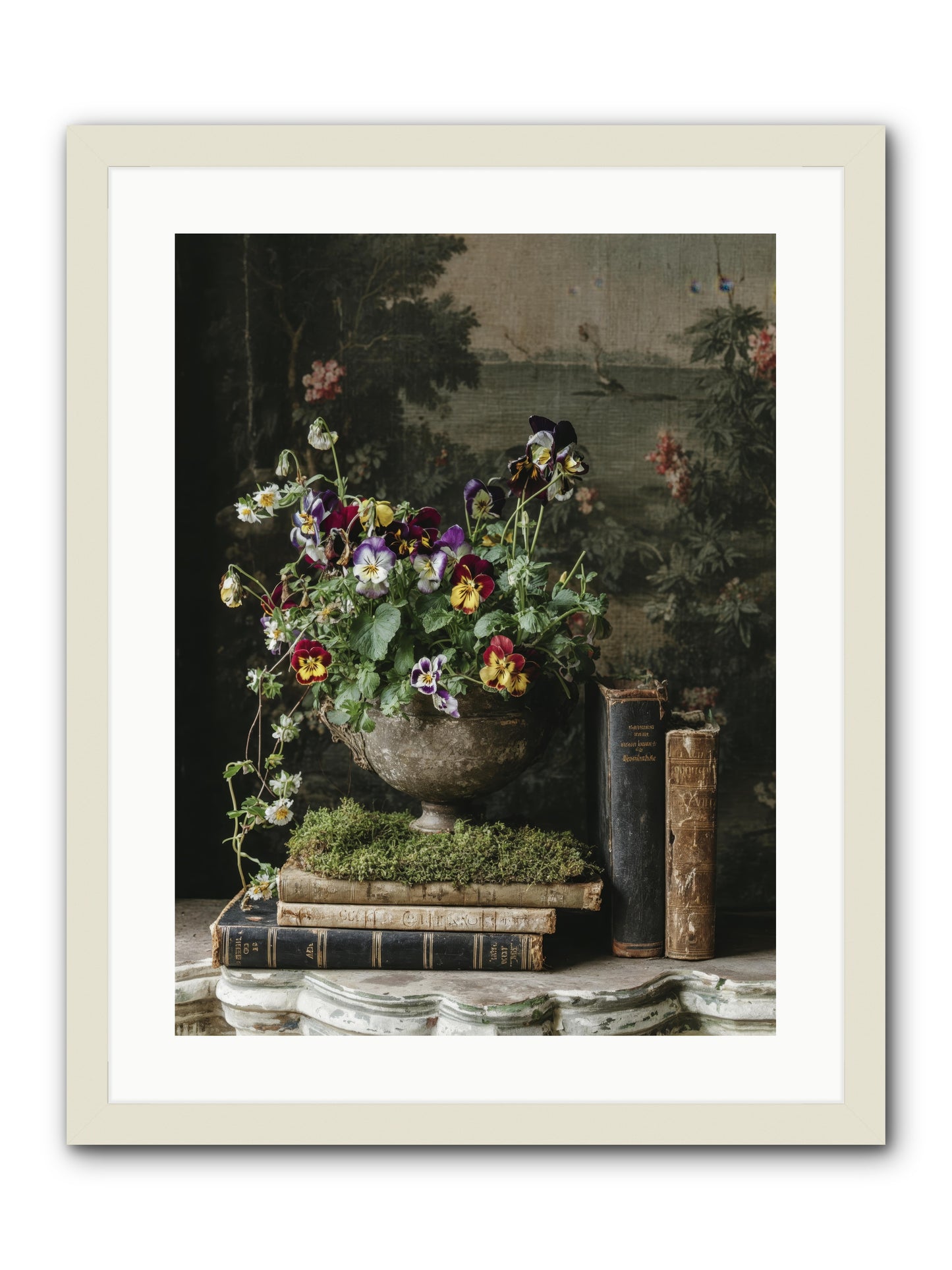 Chasing summer -- Framed Print - White 18x24