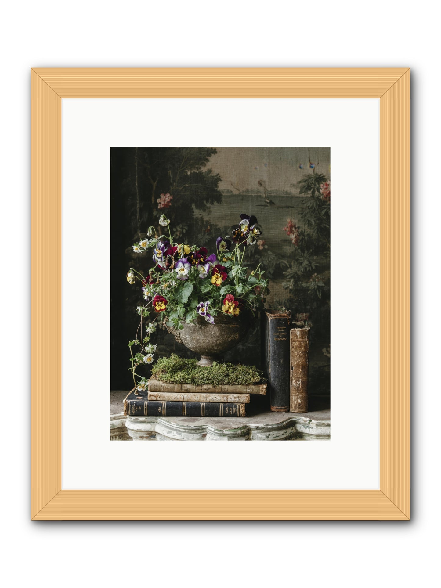 Chasing summer -- Framed Print - Natural 9x12