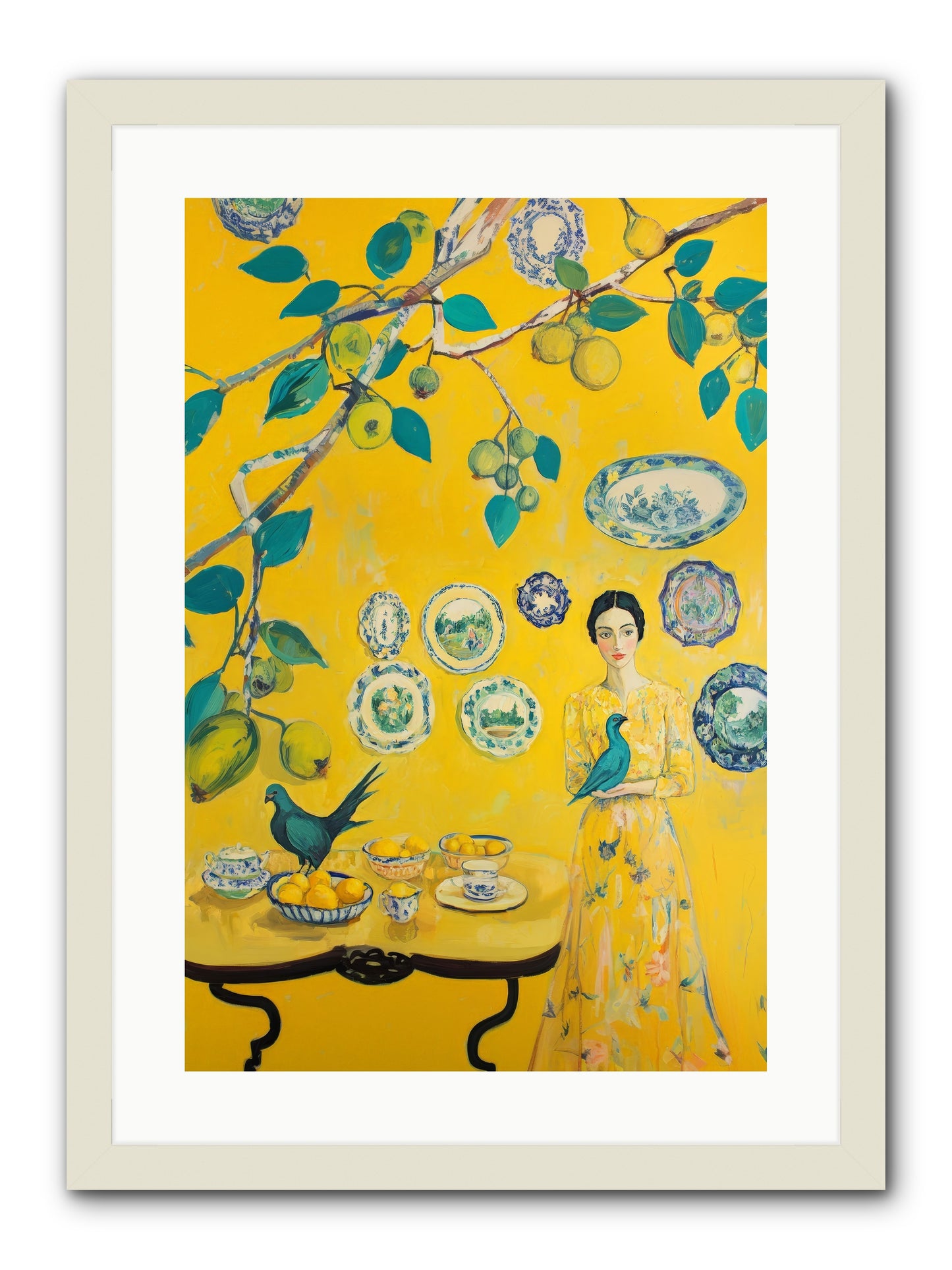 Château Soleil -REZ 2 -- Framed Print - White 16x24