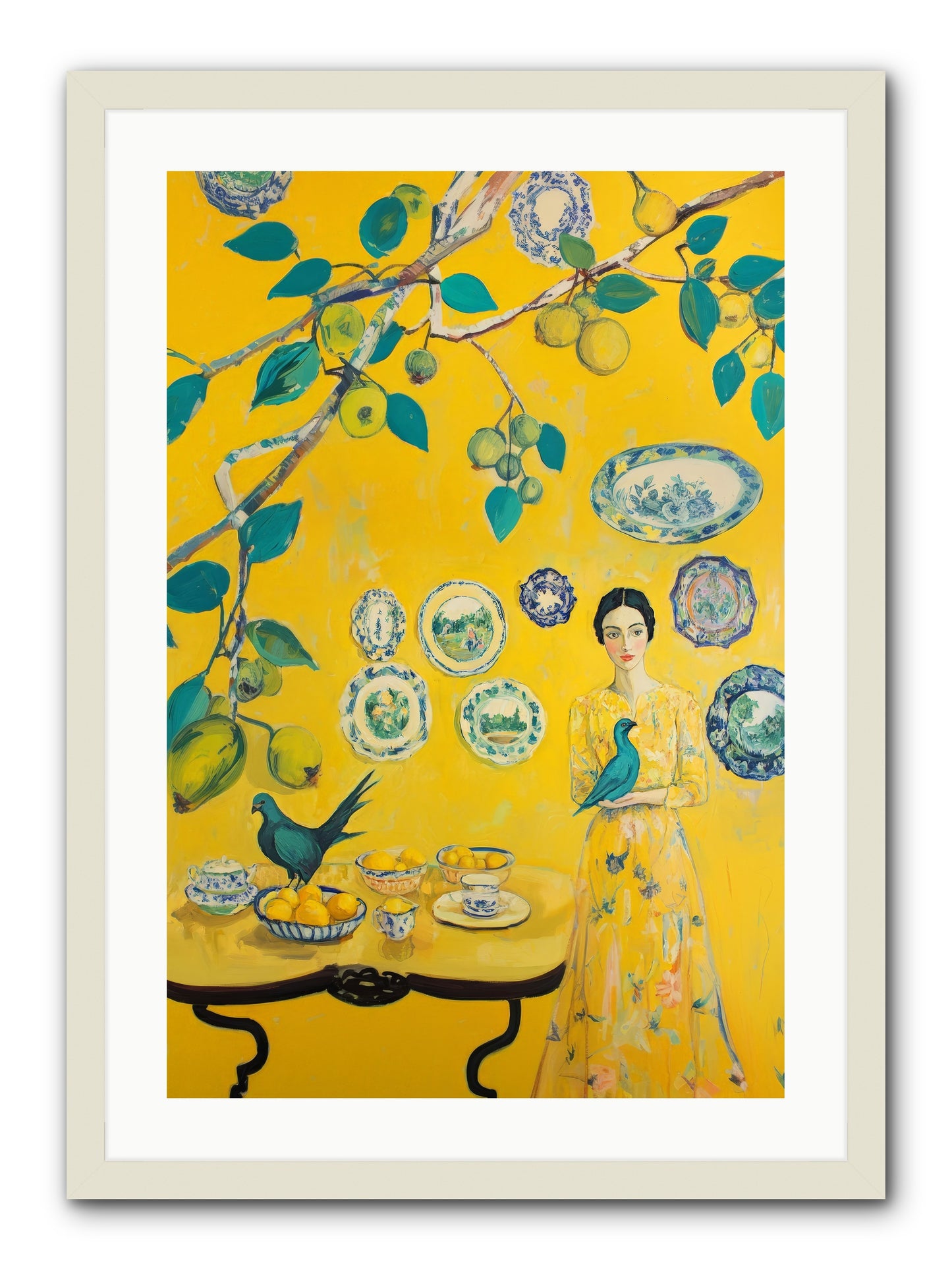 Château Soleil -REZ 2 -- Framed Print - White 20x30