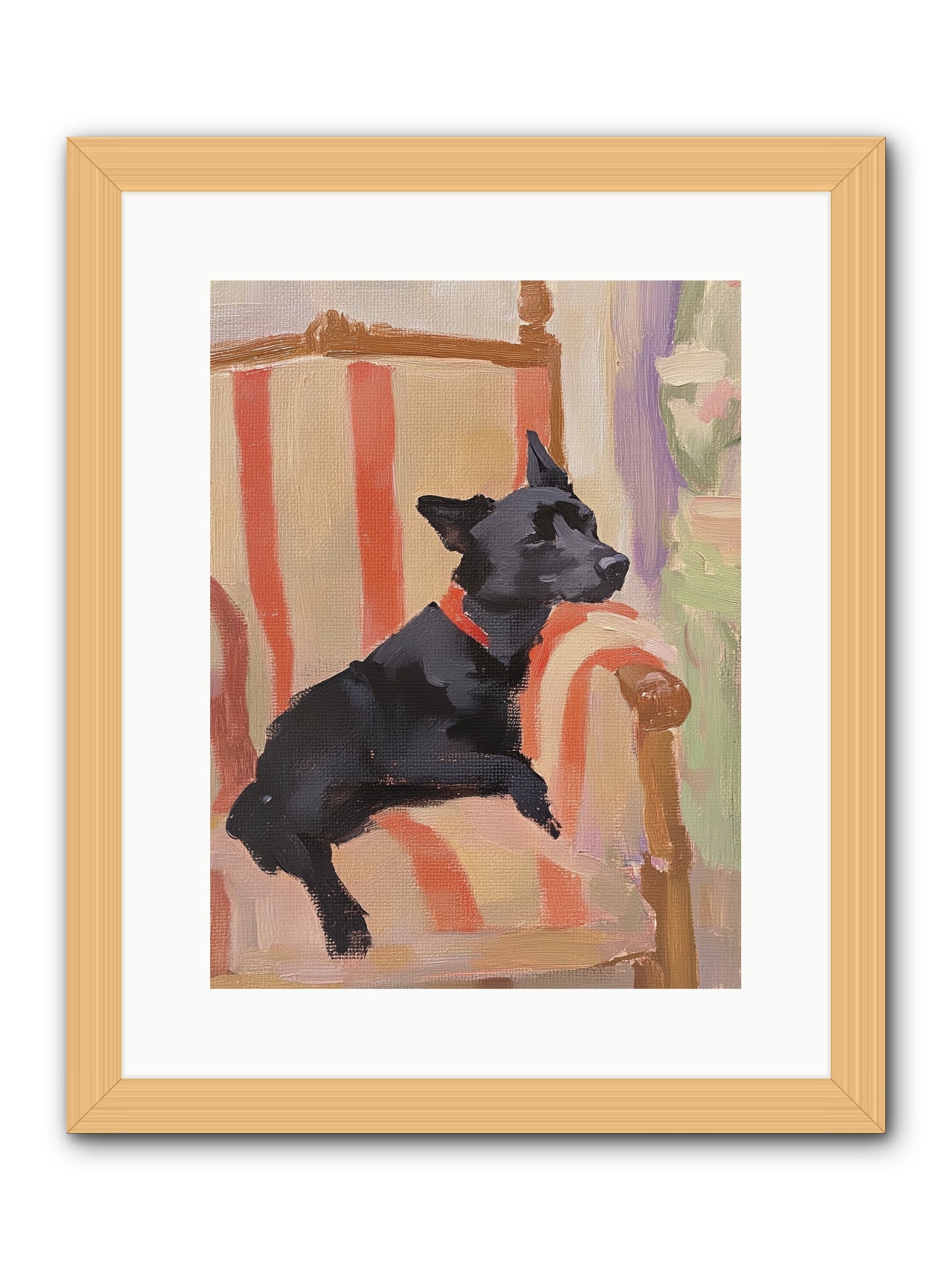 Chaucer -- Framed Print - Natural 12x16