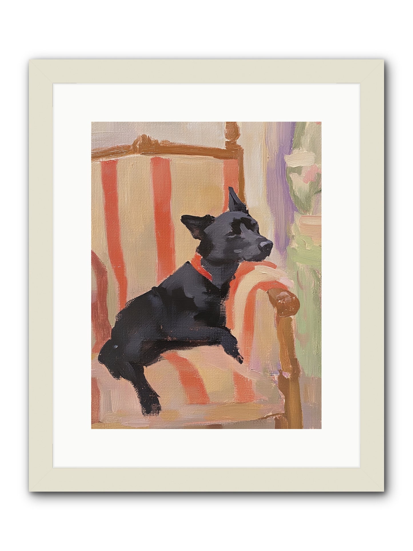 Chaucer -- Framed Print - White 12x16