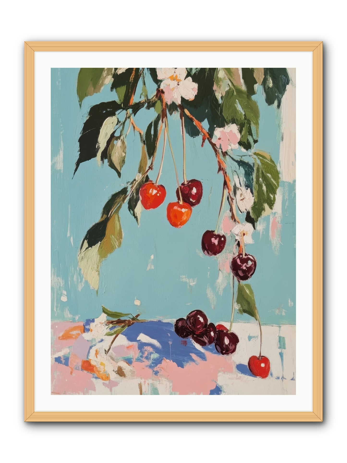 Cherry Jubilee -- Framed Print - Natural 30x40