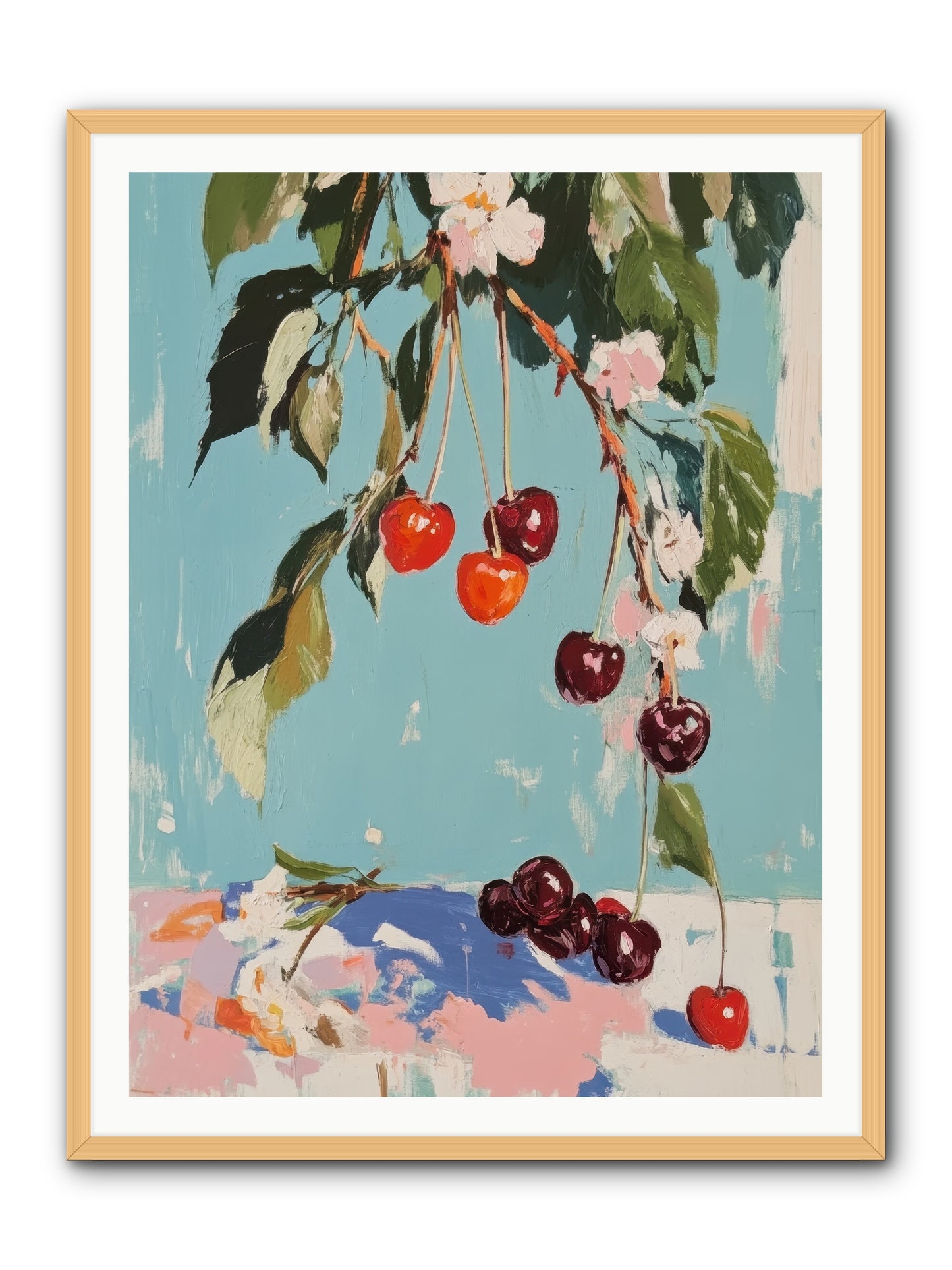 Cherry Jubilee -- Framed Print - Natural 36x48