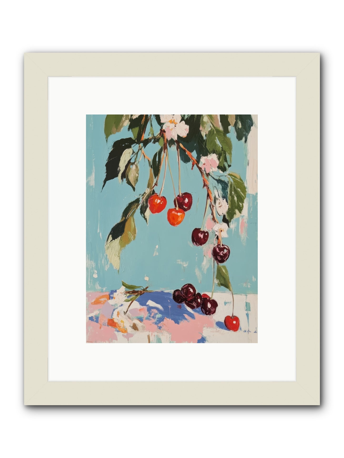 Cherry Jubilee -- Framed Print - White 9x12