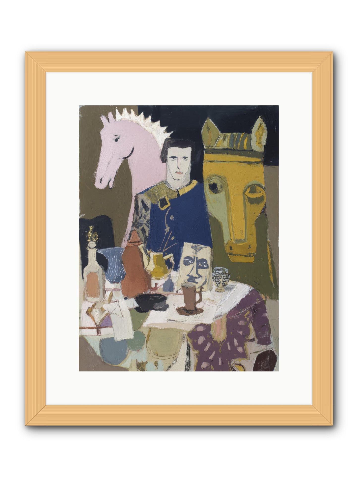 Chicory -- Framed Print - Natural 12x16