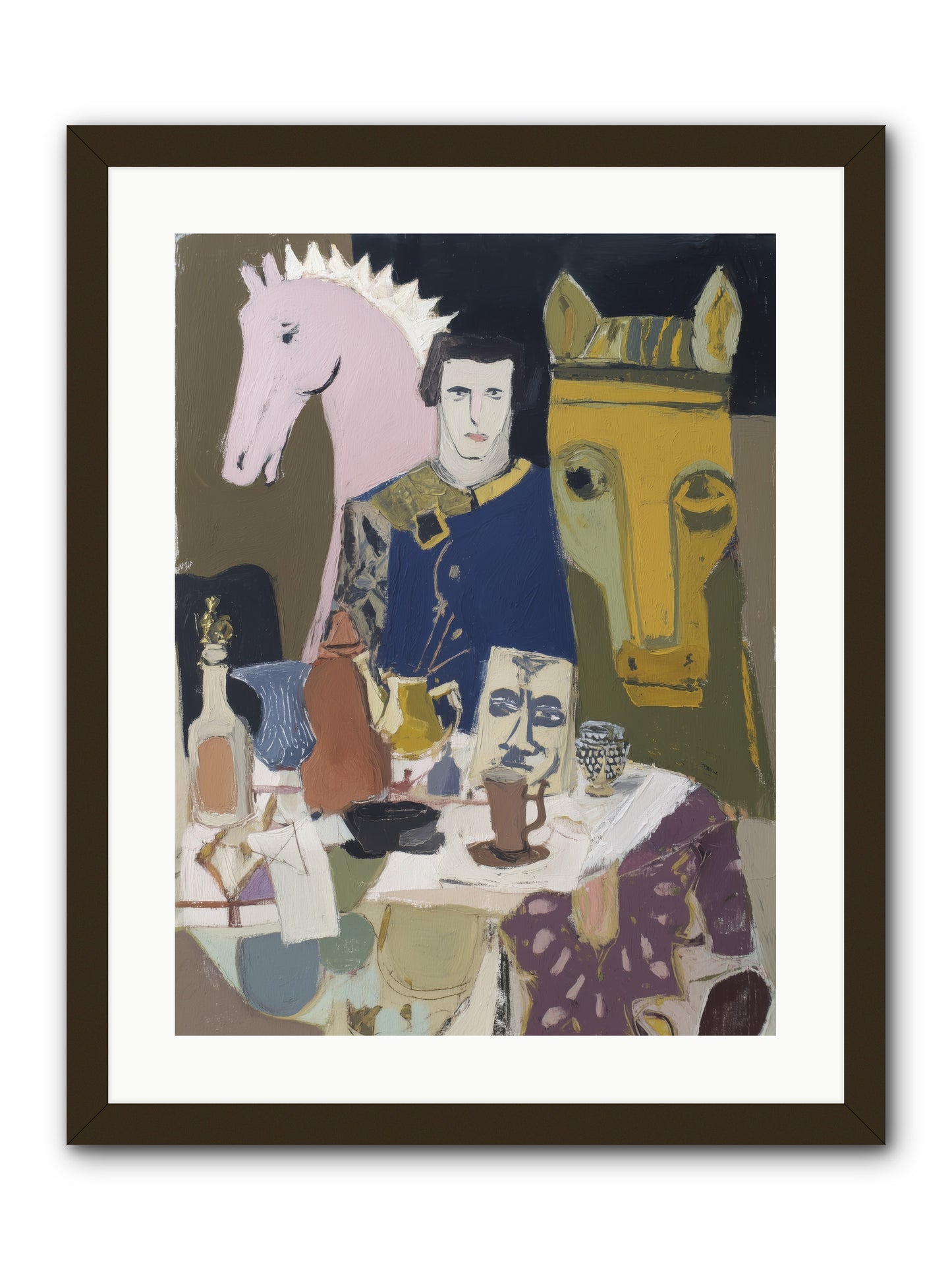 Chicory -- Framed Print - Black 18x24