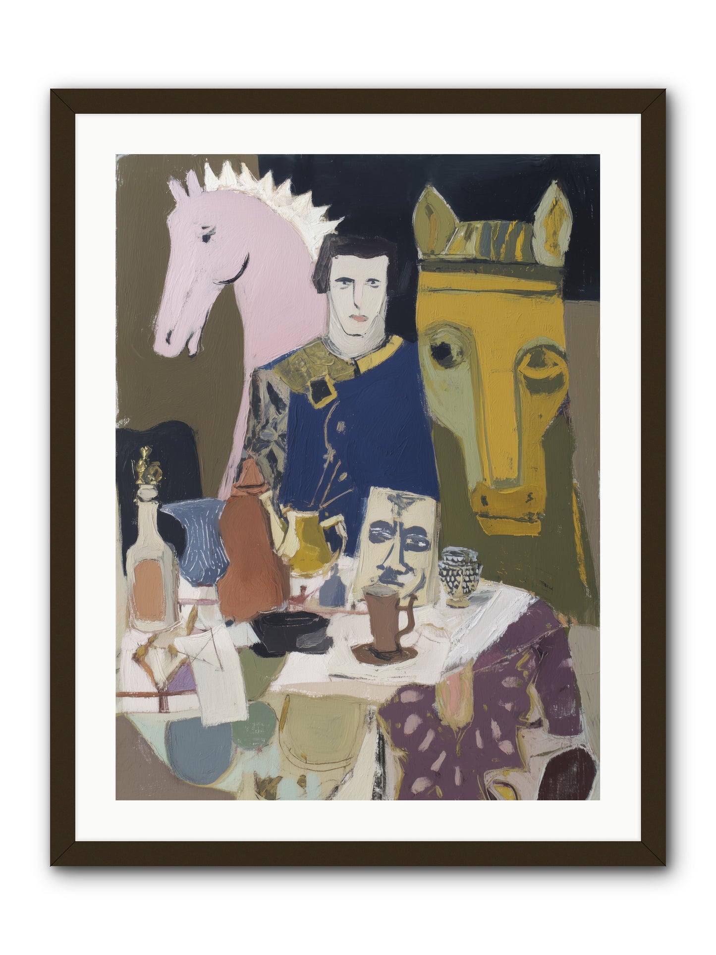 Chicory -- Framed Print - Black 24x32