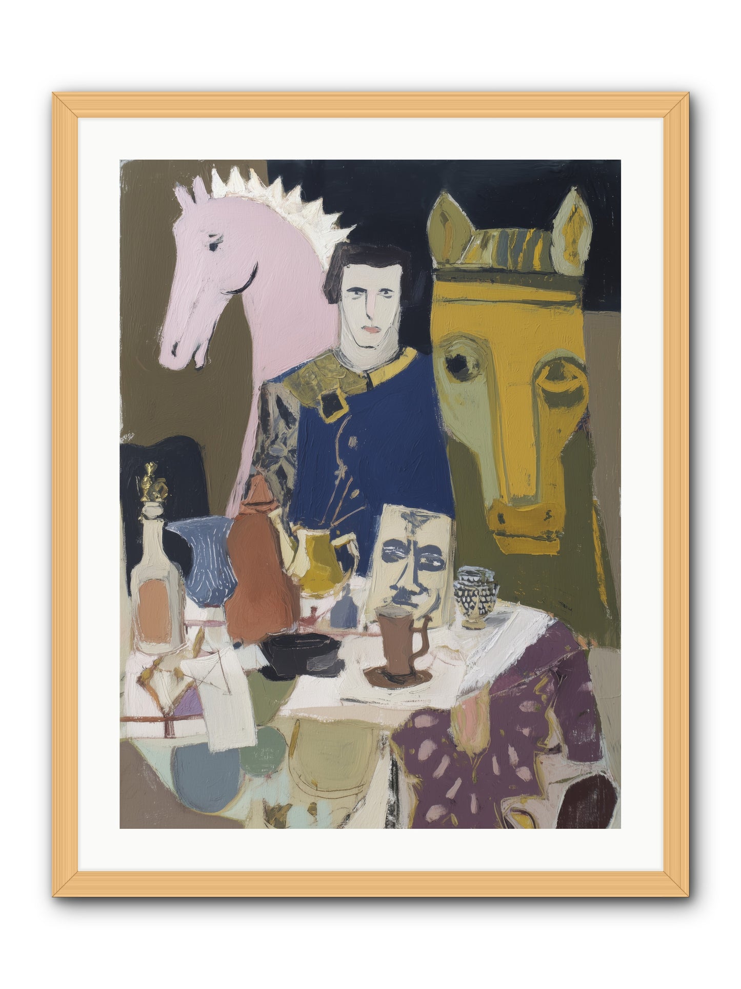 Chicory -- Framed Print - Natural 24x32