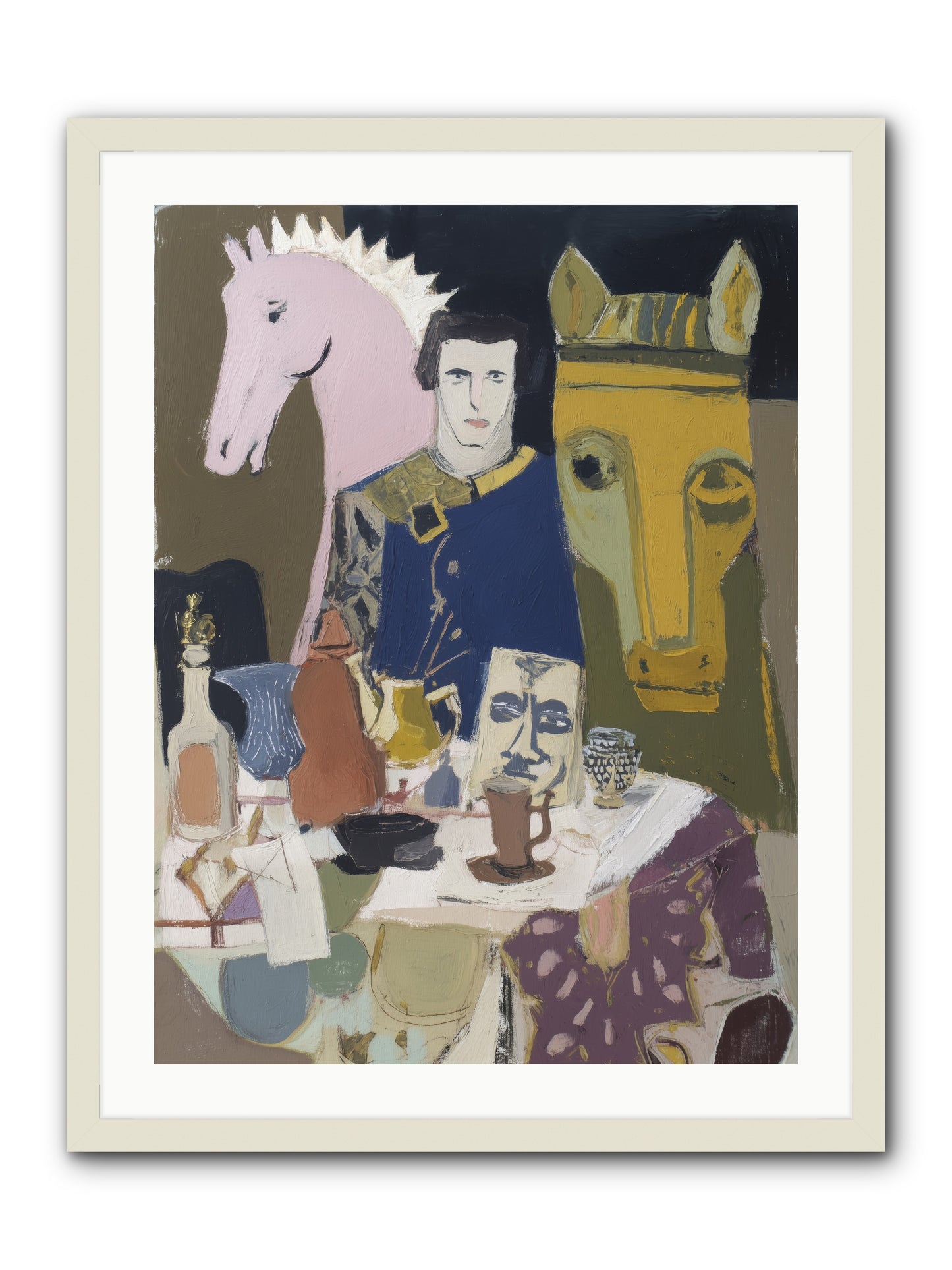 Chicory -- Framed Print - White 24x32