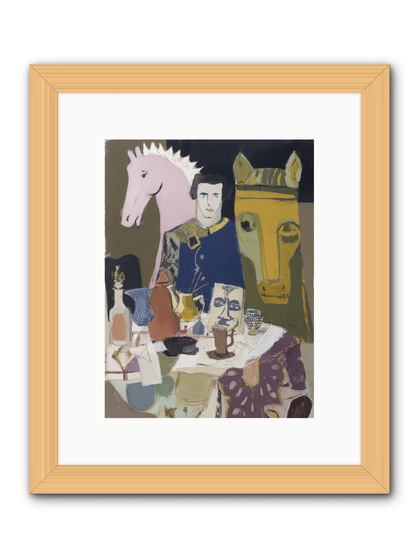 Chicory -- Framed Print - Natural 9x12