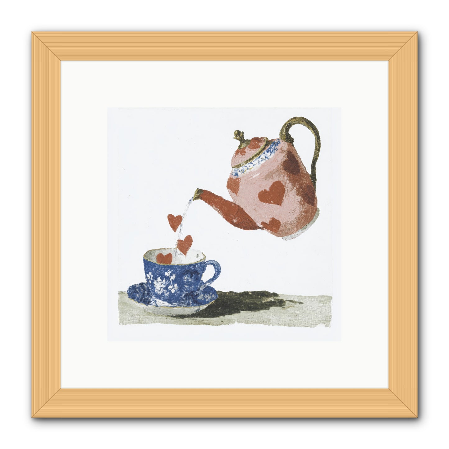 Choosing Love -- Framed Print - Natural 10x10