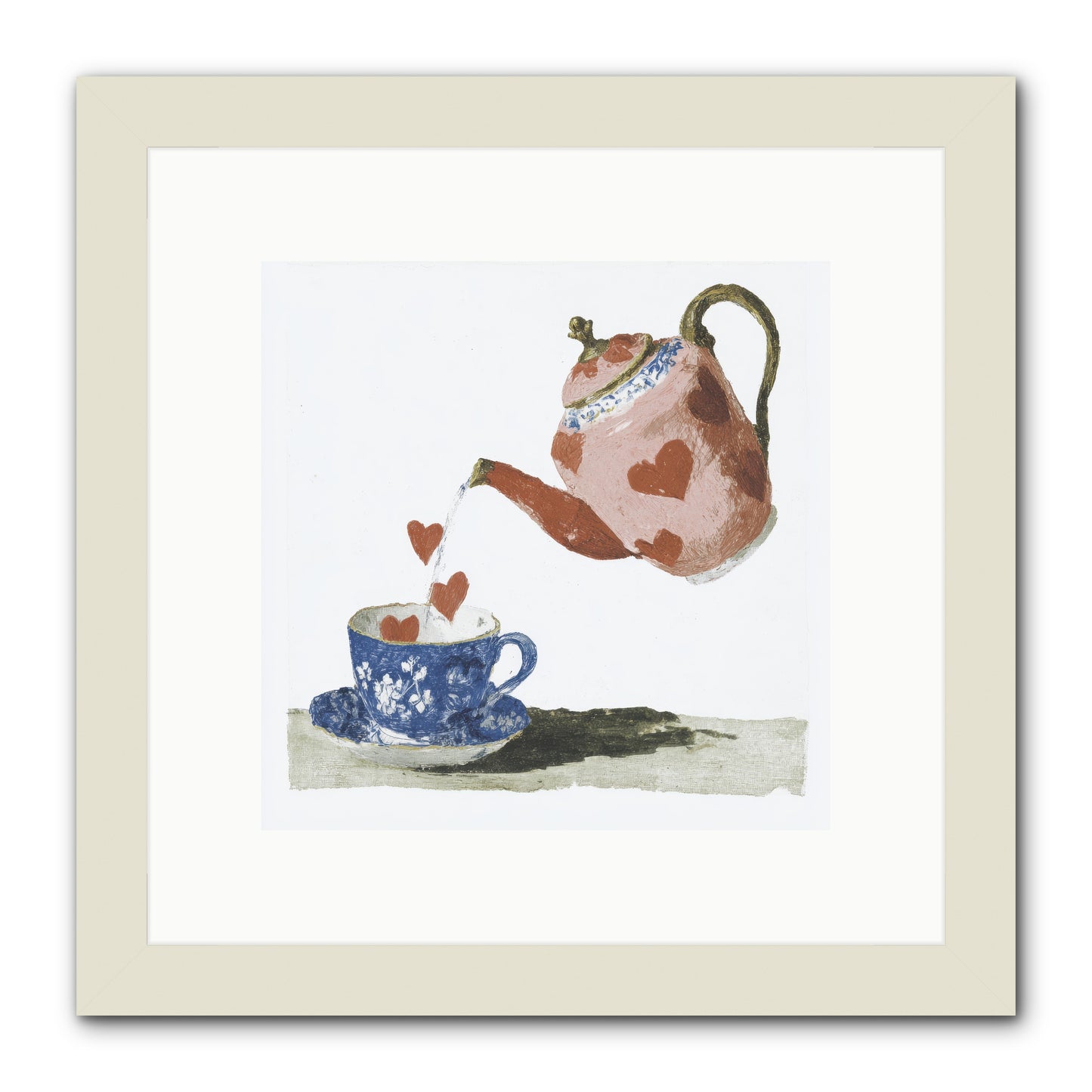 Choosing Love -- Framed Print - White 10x10