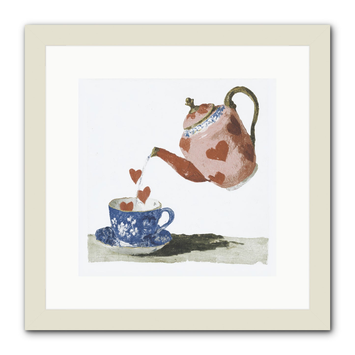 Choosing Love -- Framed Print - White 12x12