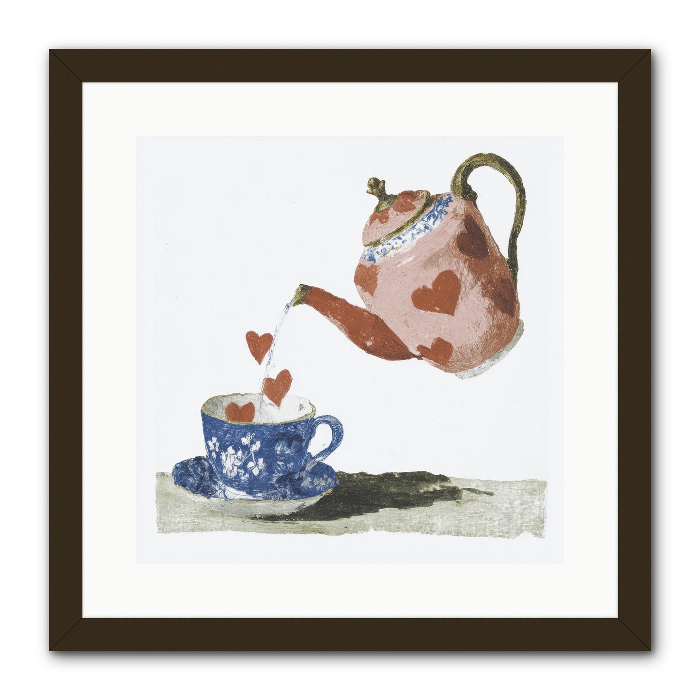 Choosing Love -- Framed Print - Black 16x16