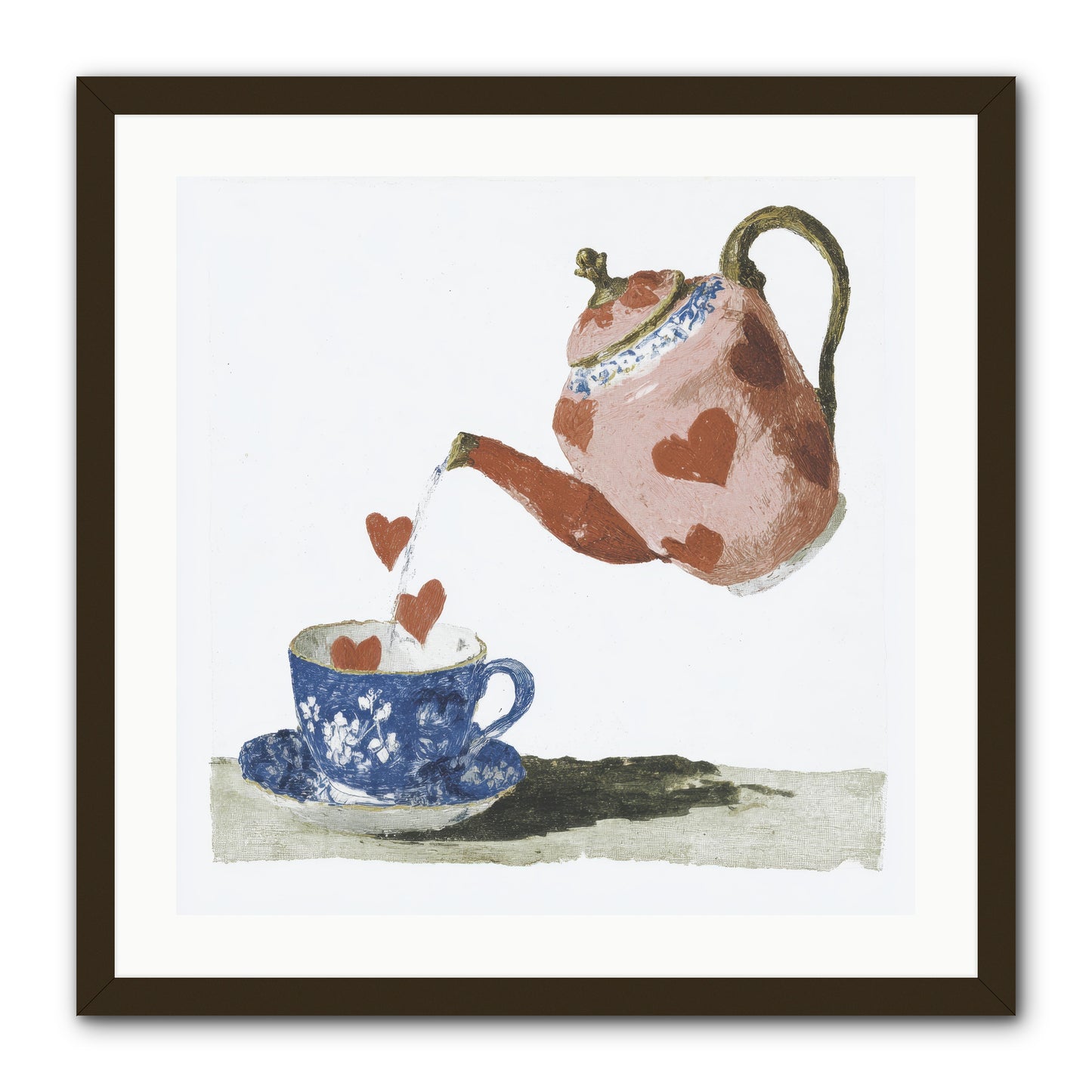 Choosing Love -- Framed Print - Black 24x24