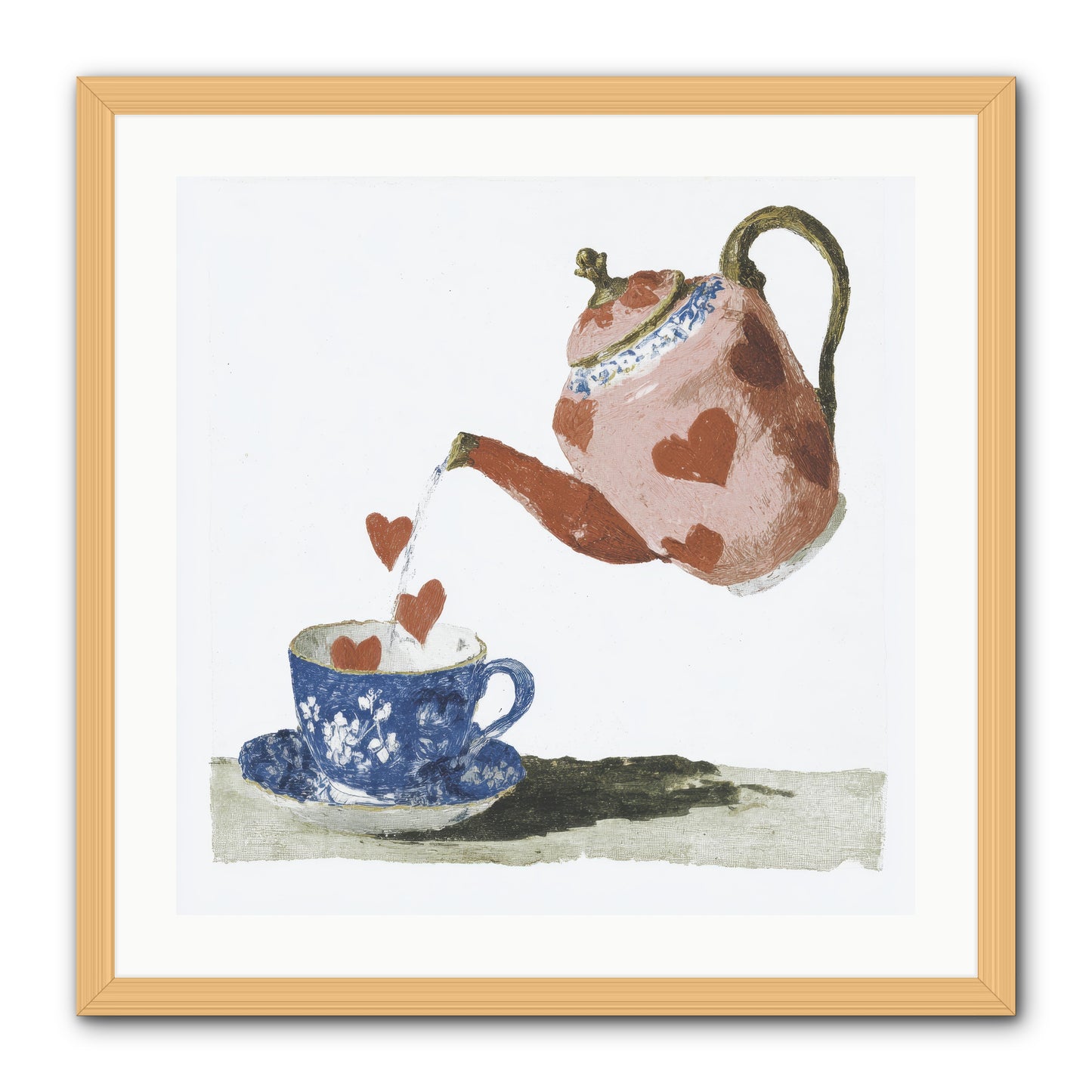 Choosing Love -- Framed Print - Natural 24x24