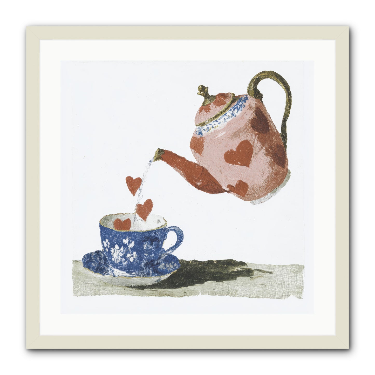Choosing Love -- Framed Print - White 24x24