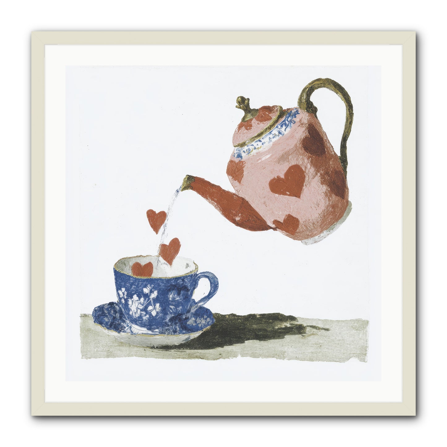 Choosing Love -- Framed Print - White 30x30