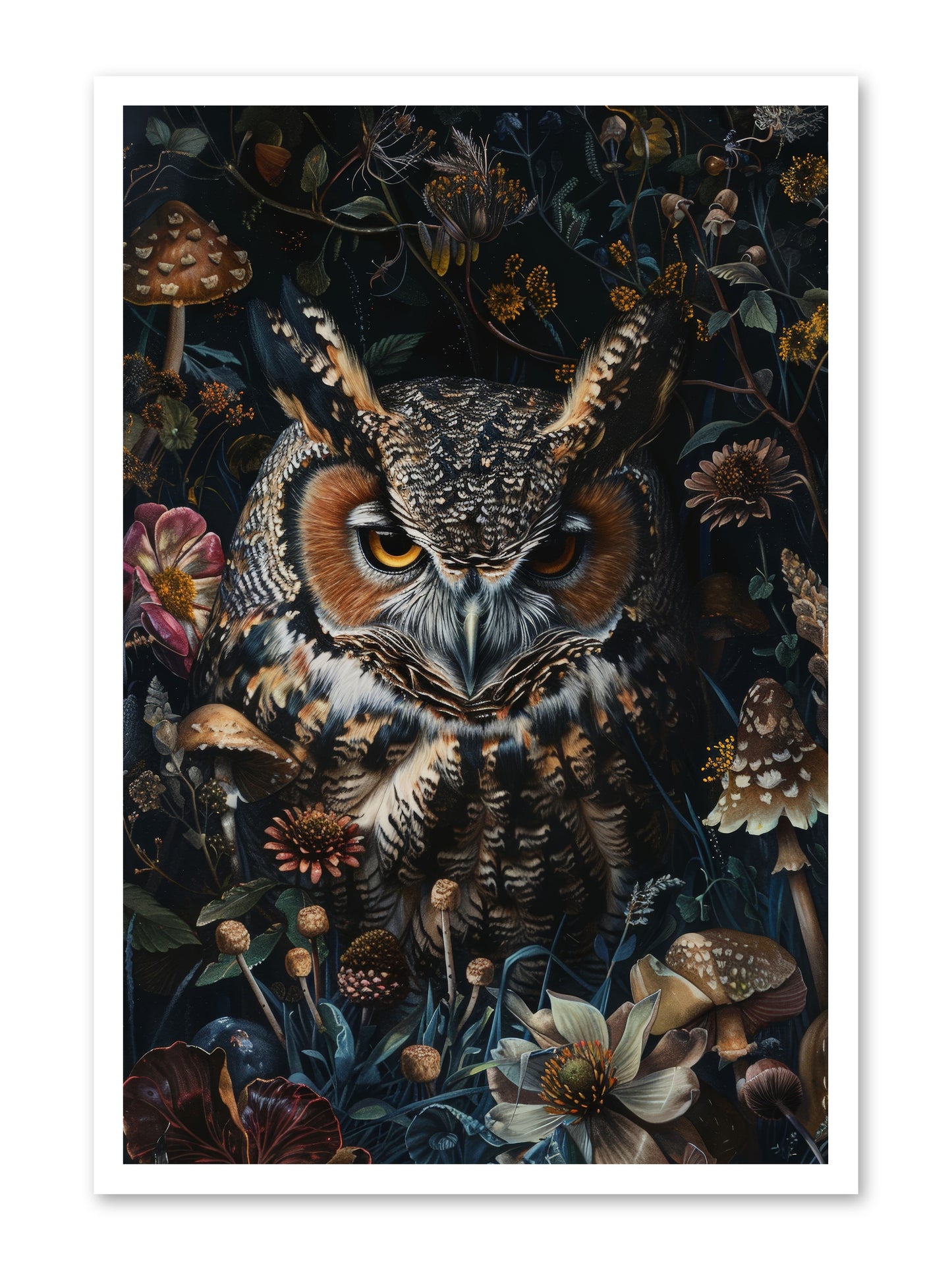 Chouette Nocturne -- Paper Print 24x36