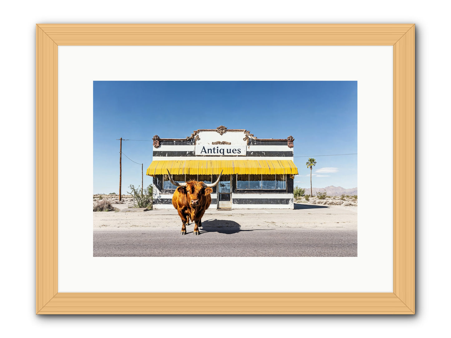 Chronicles Of Wanderlust -- Framed Print - Natural 15x10