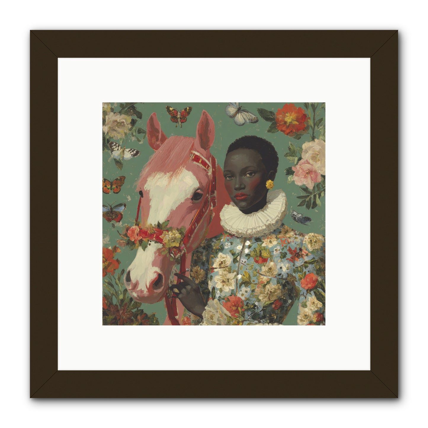 Chrysalis of Light-REZ -- Framed Print - Black 10x10