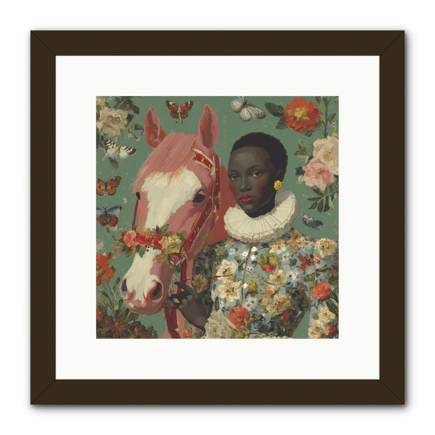 Chrysalis of Light-REZ -- Framed Print - Black 12x12