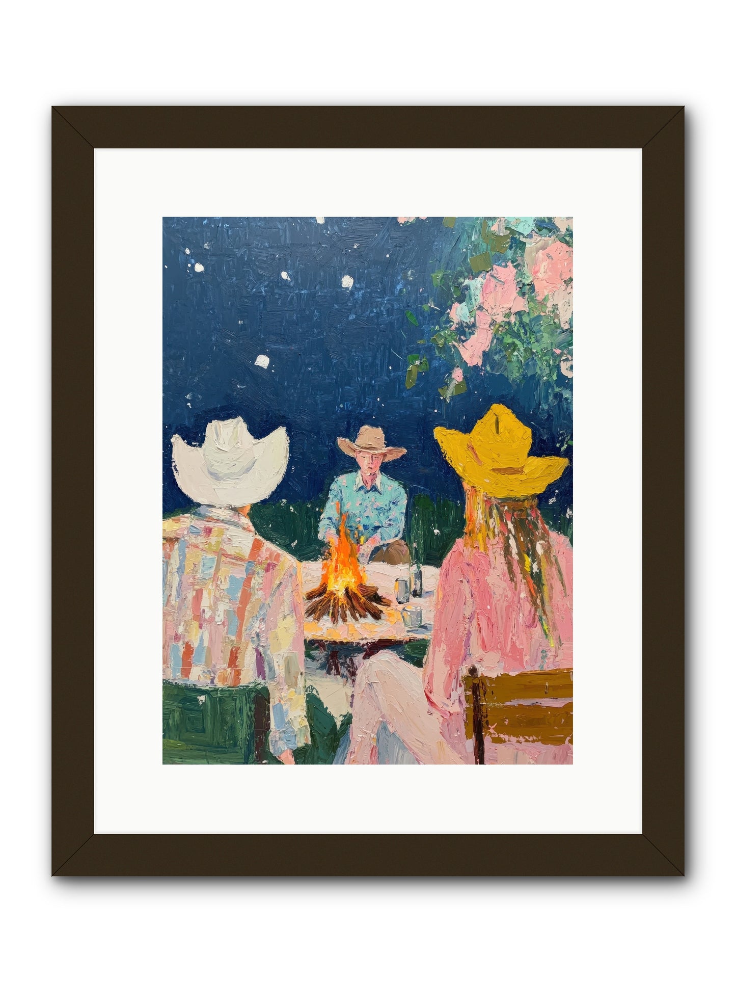 Chuckwagon Chronicle -- Framed Print - Black 12x16