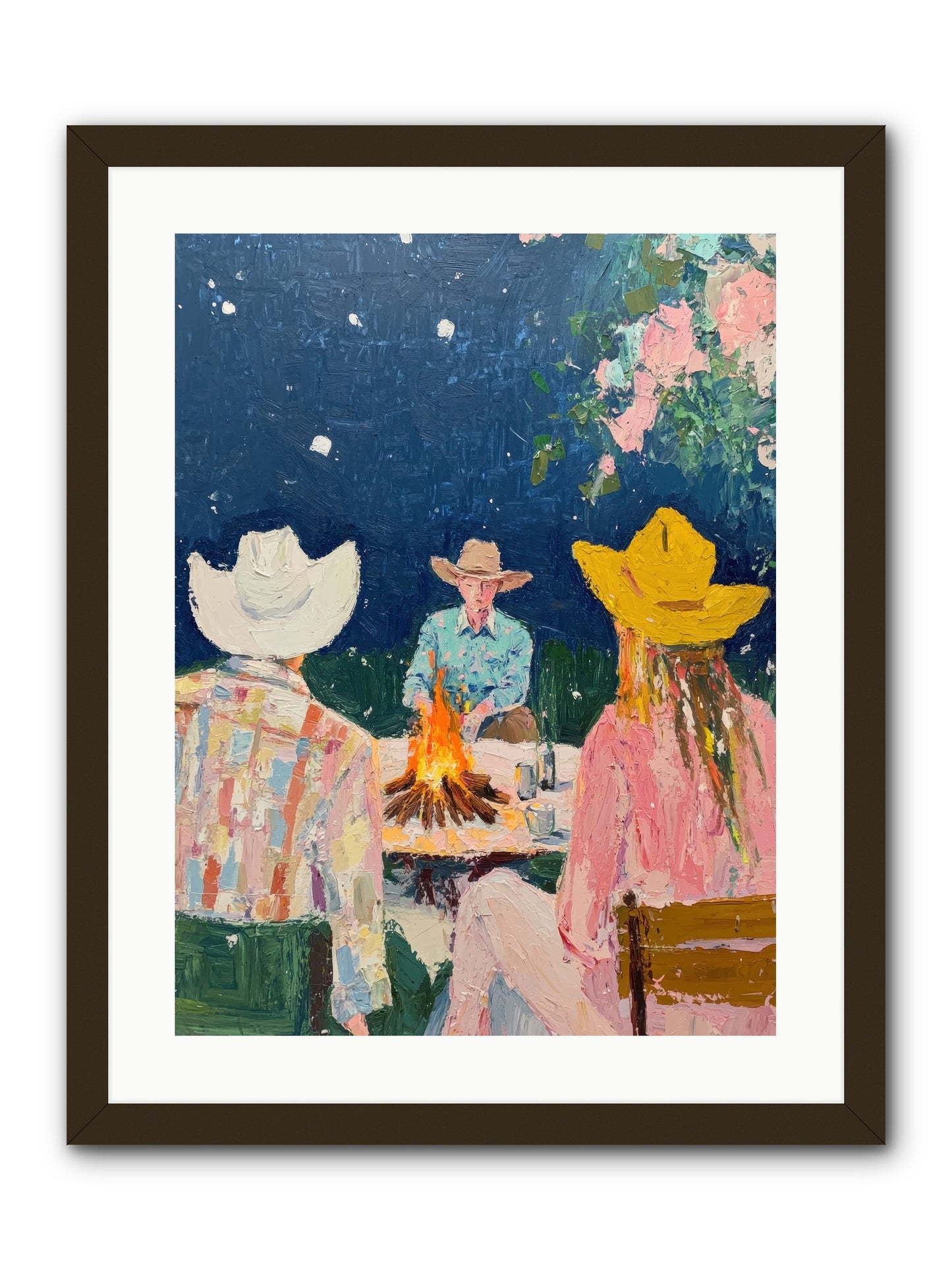 Chuckwagon Chronicle -- Framed Print - Black 18x24