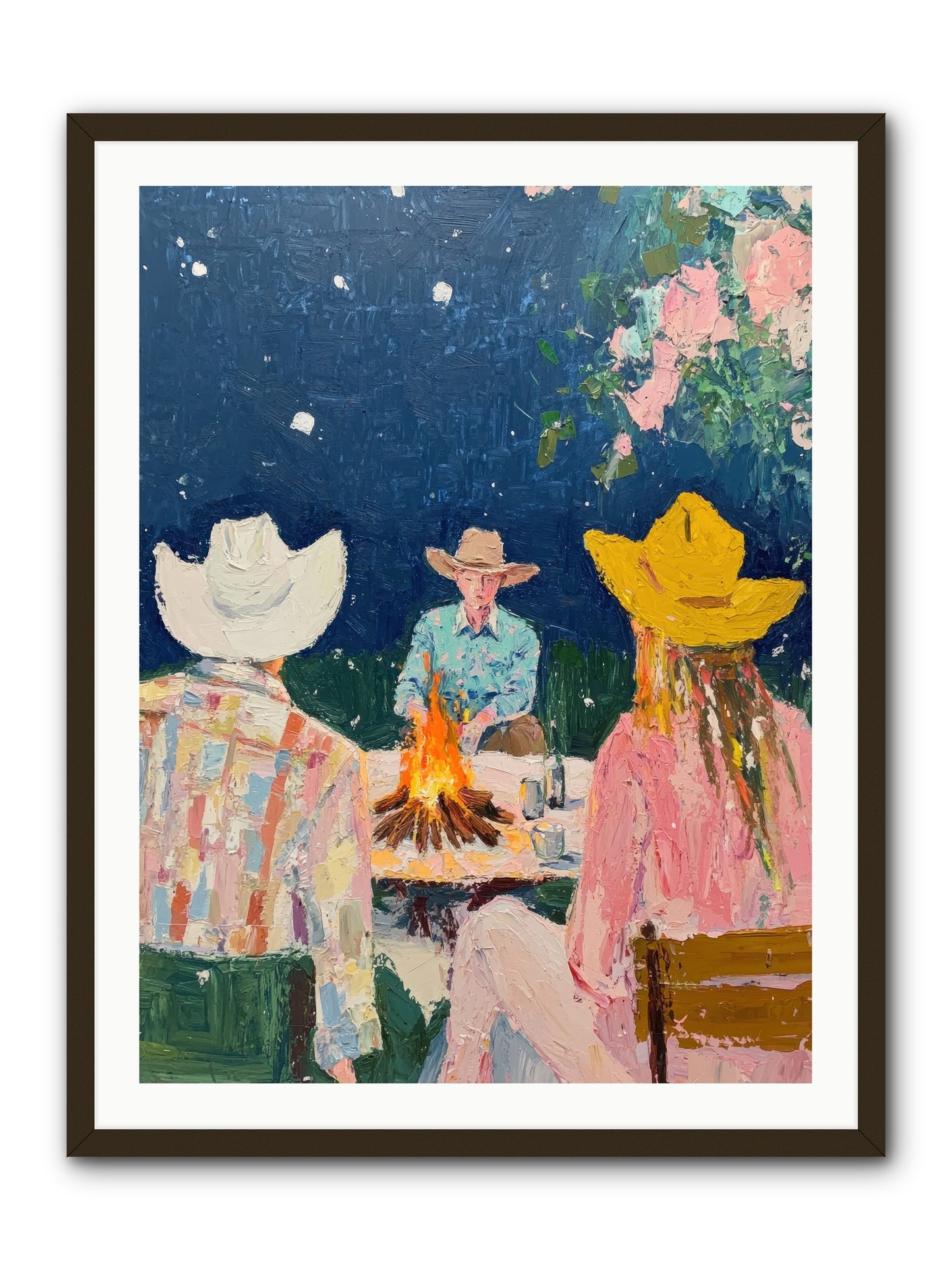 Chuckwagon Chronicle -- Framed Print - Black 30x40