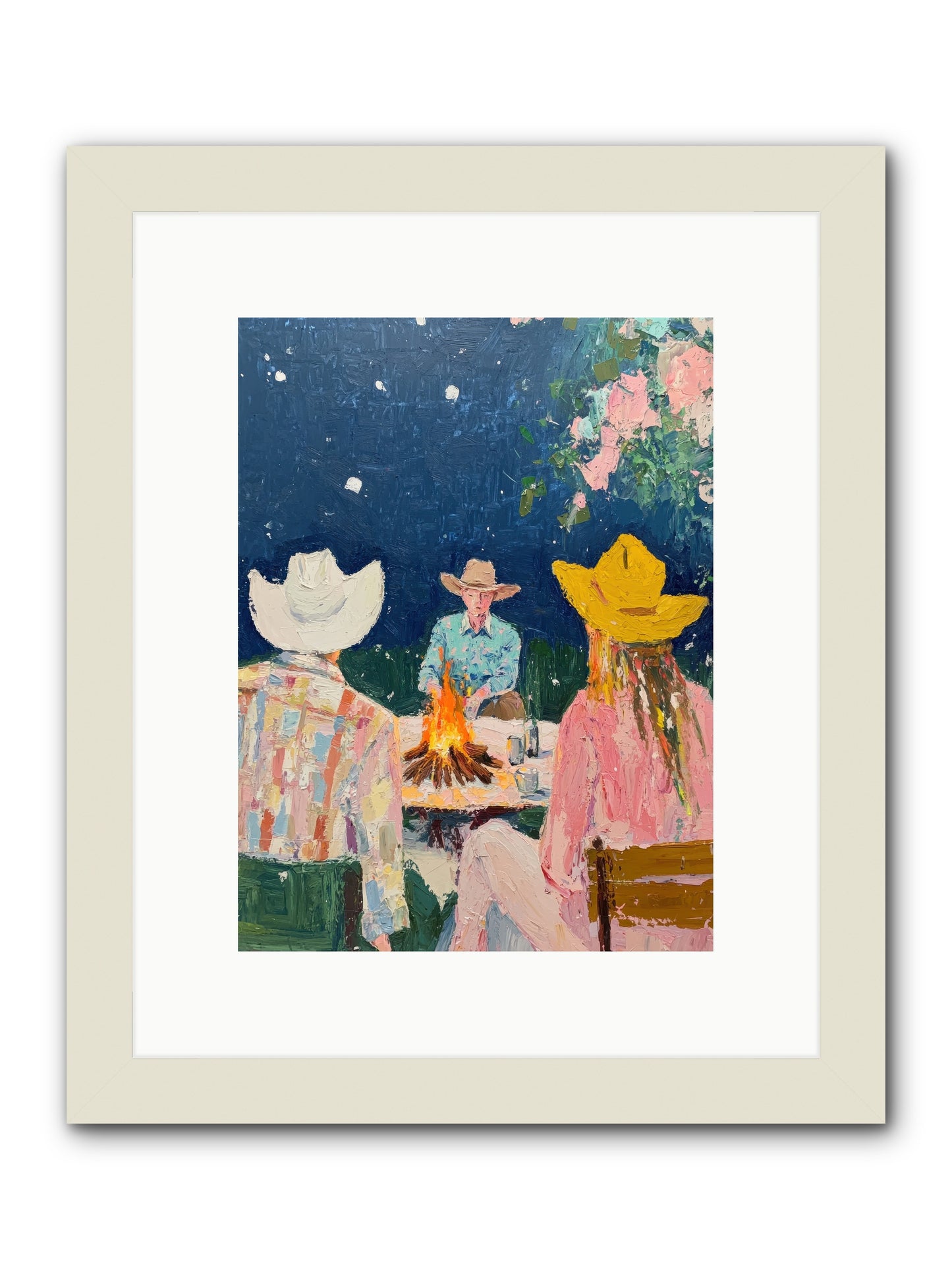 Chuckwagon Chronicle -- Framed Print - White 9x12