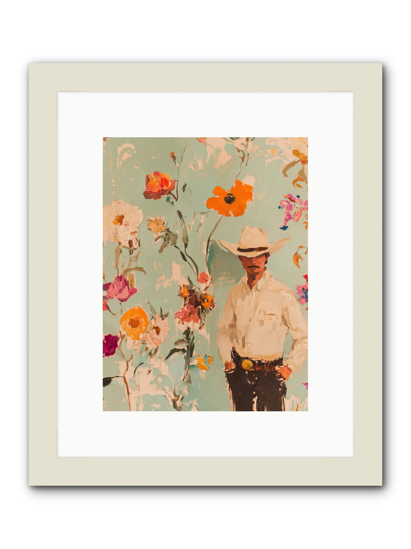 Cinnabar Mountain -- Framed Print - White 9x12