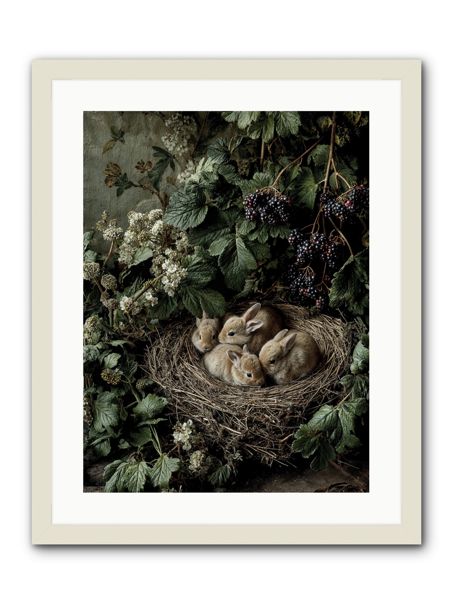 Cinnamon Dreams -- Framed Print - White 18x24