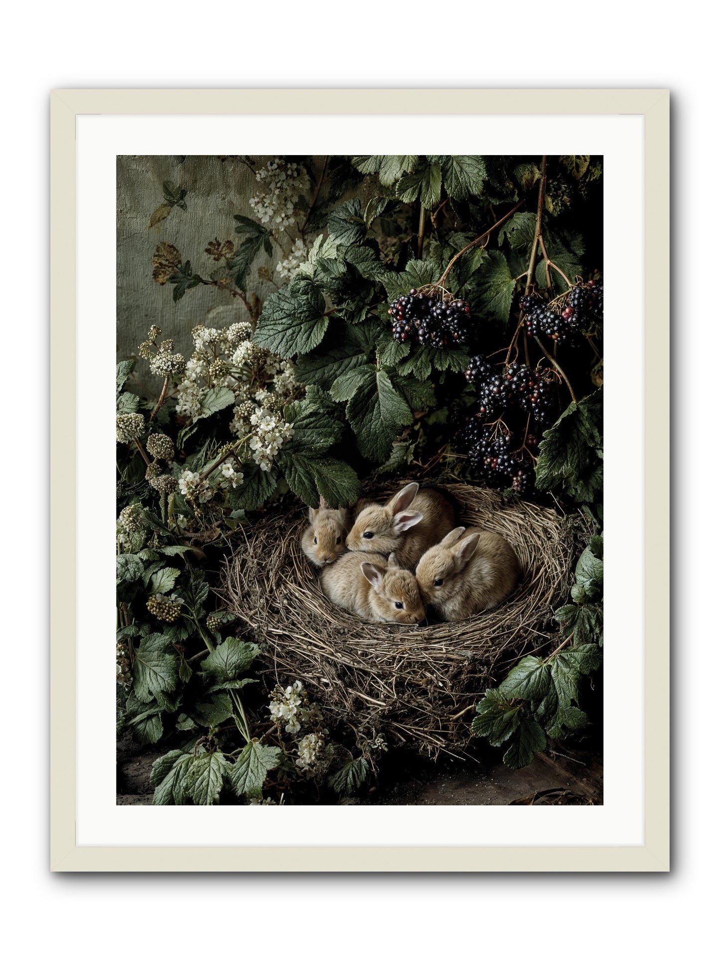 Cinnamon Dreams -- Framed Print - White 24x32
