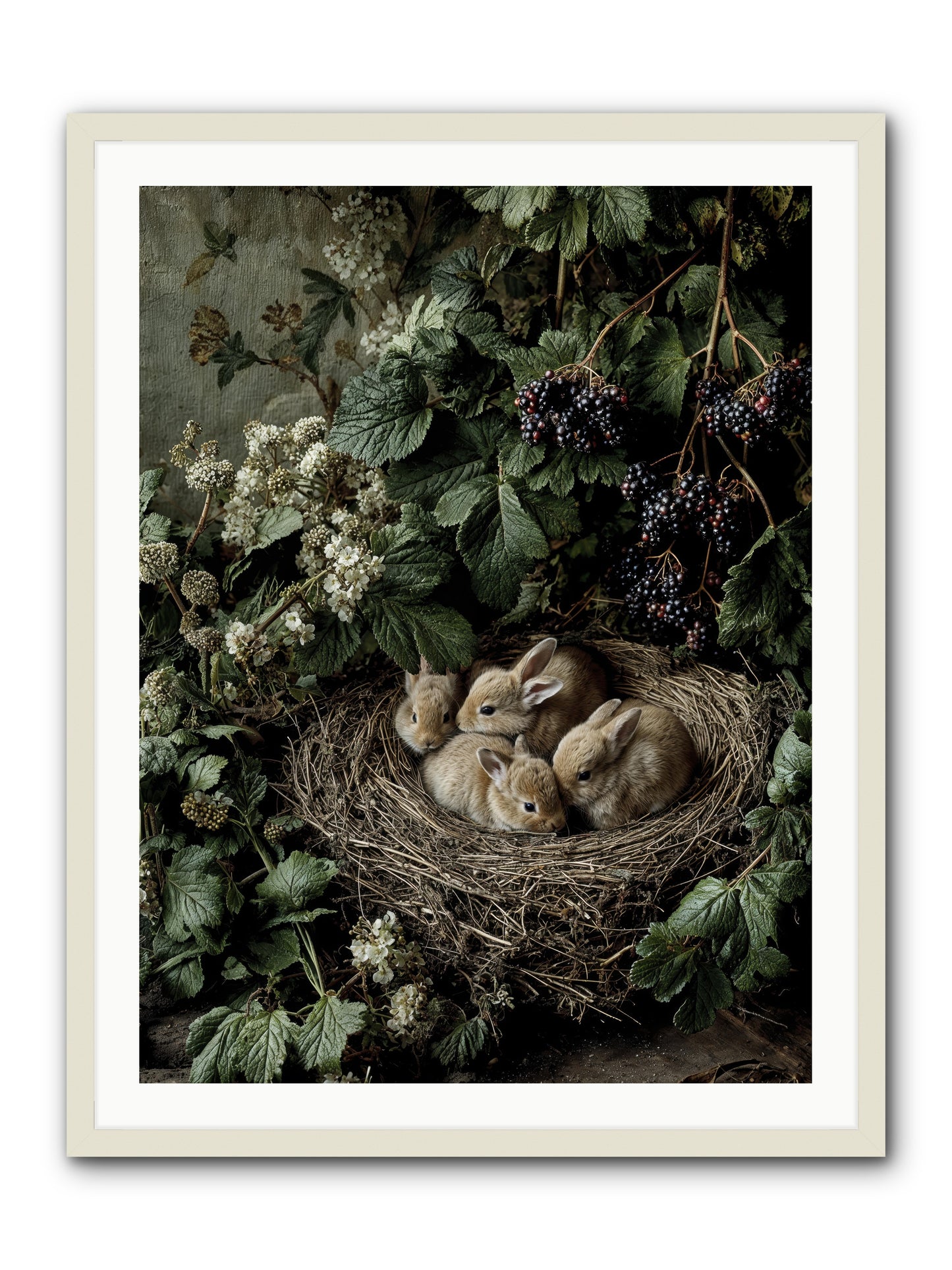 Cinnamon Dreams -- Framed Print - White 30x40