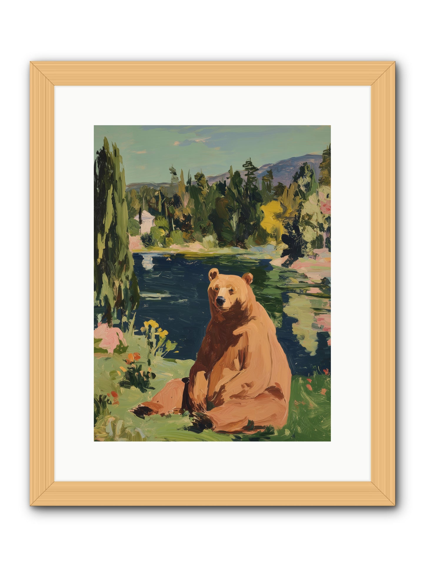 Cinnamon Shadow -- Framed Print - Natural 12x16