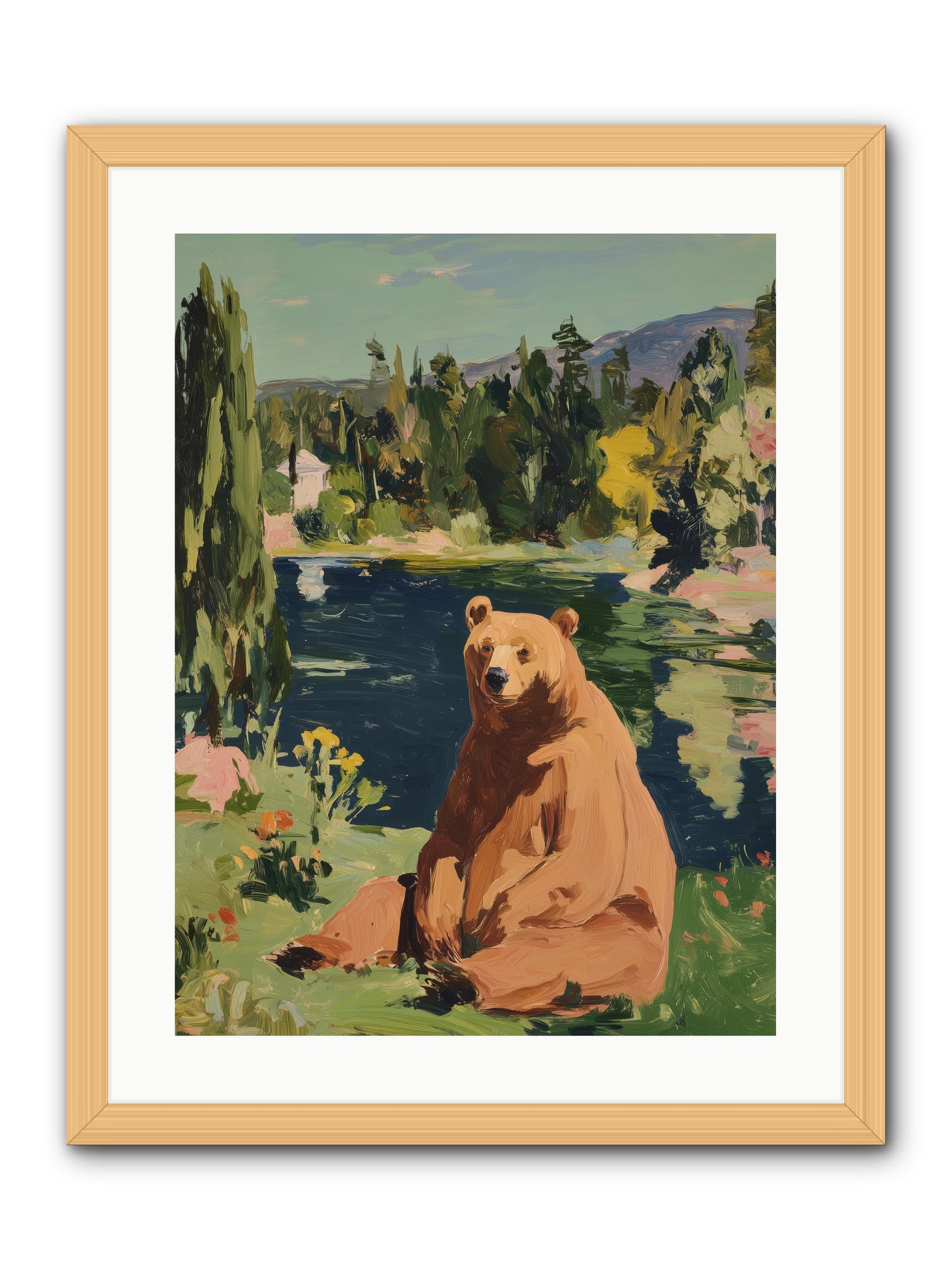 Cinnamon Shadow -- Framed Print - Natural 18x24