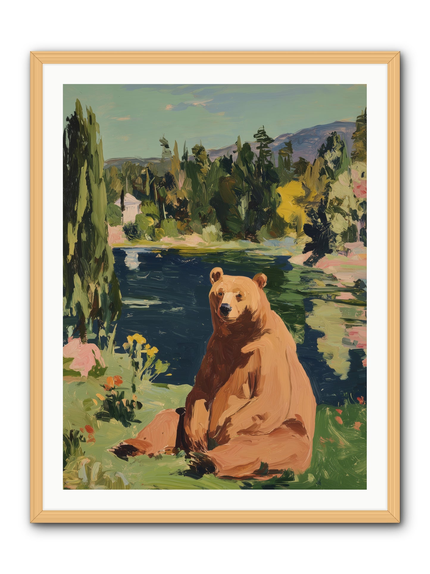 Cinnamon Shadow -- Framed Print - Natural 30x40