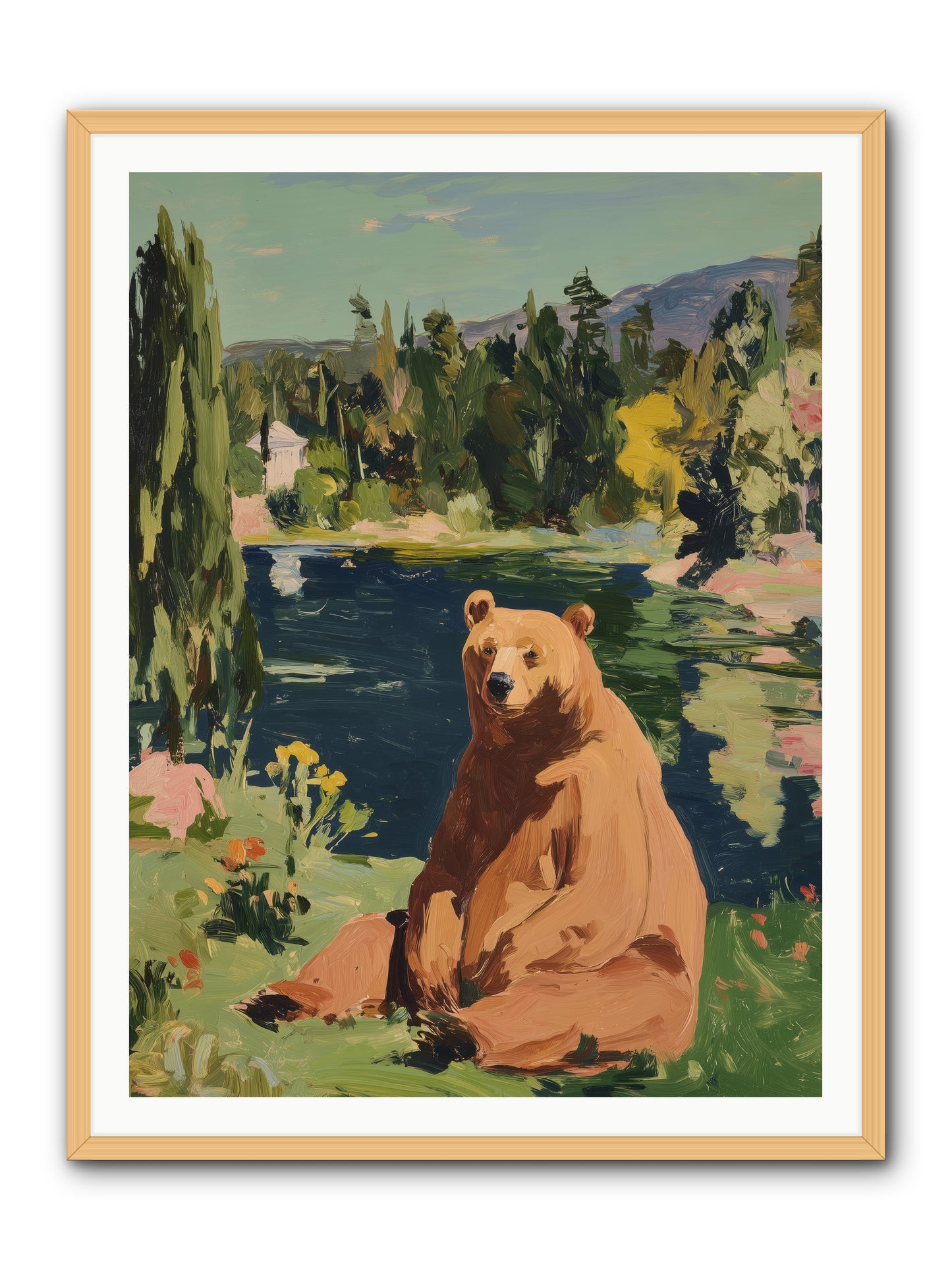 Cinnamon Shadow -- Framed Print - Natural 36x48