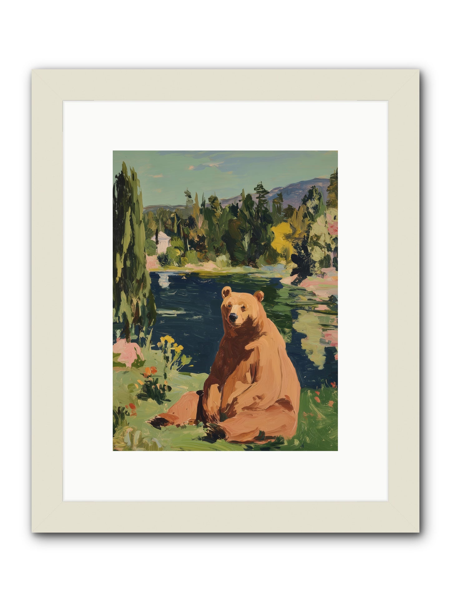 Cinnamon Shadow -- Framed Print - White 9x12