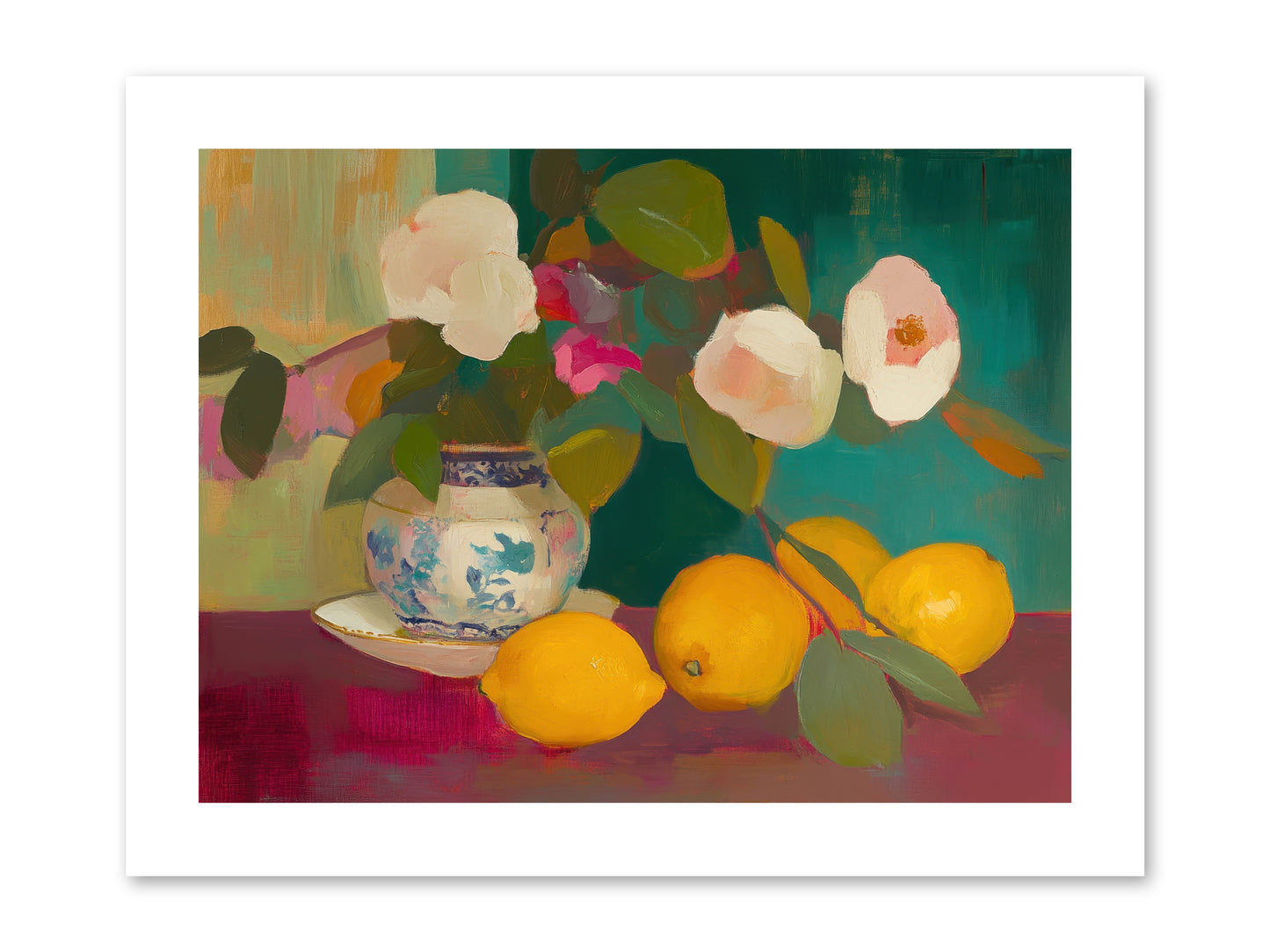 Citrine Treasures -- Loose Canvas Print 12x9