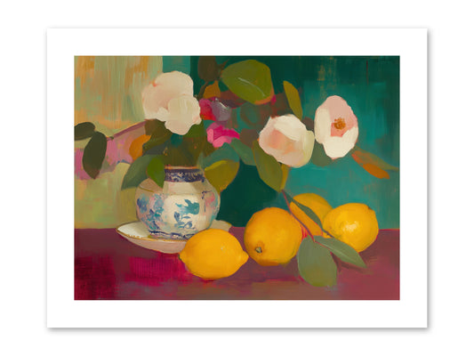 Citrine Treasures -- Paper Print 12x9